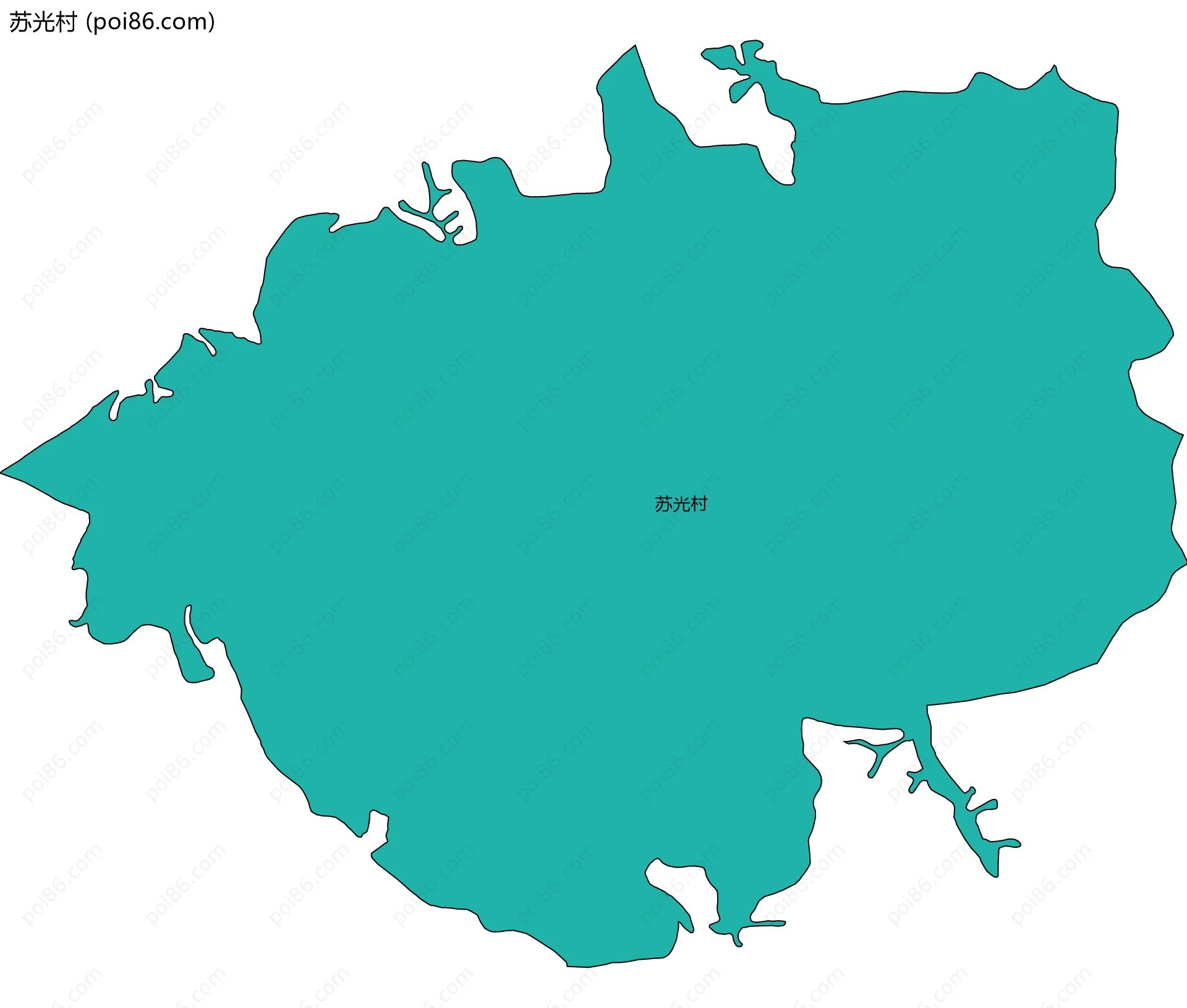 苏光村边界地图
