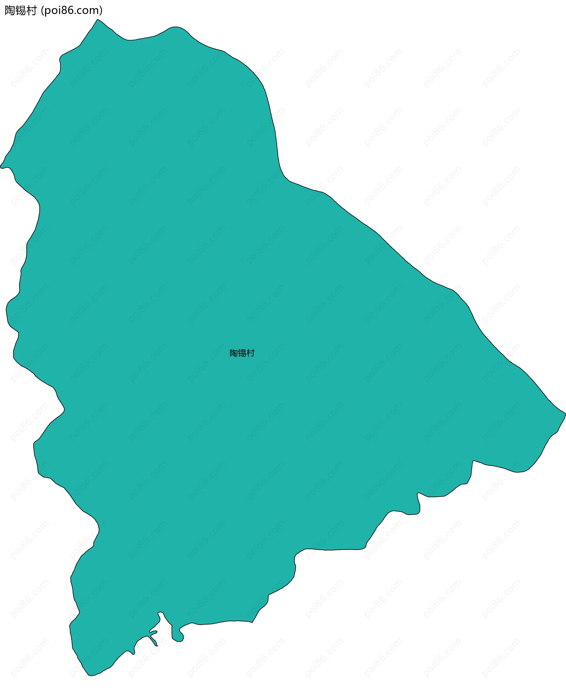 陶锡村边界地图