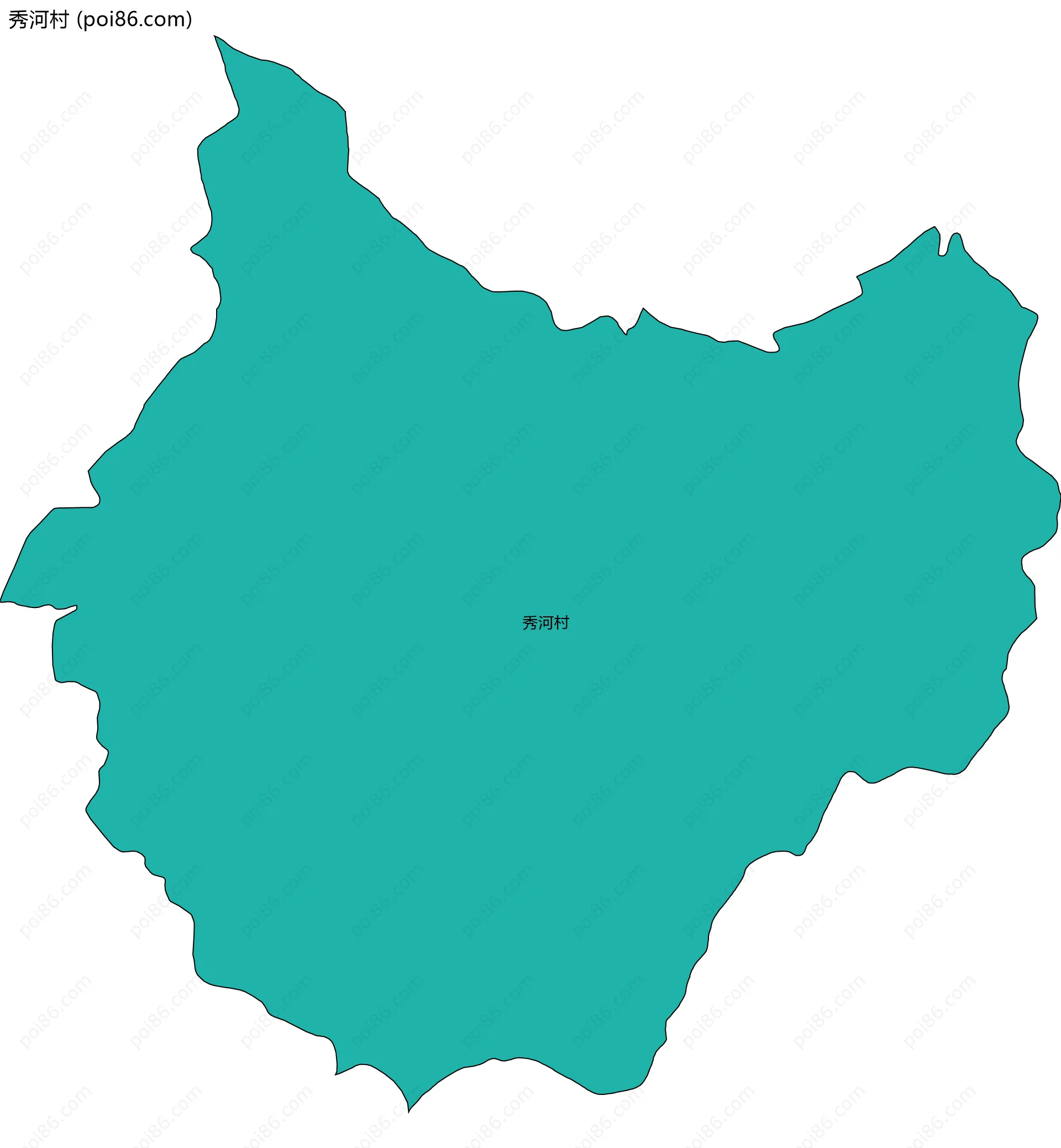 秀河村边界地图