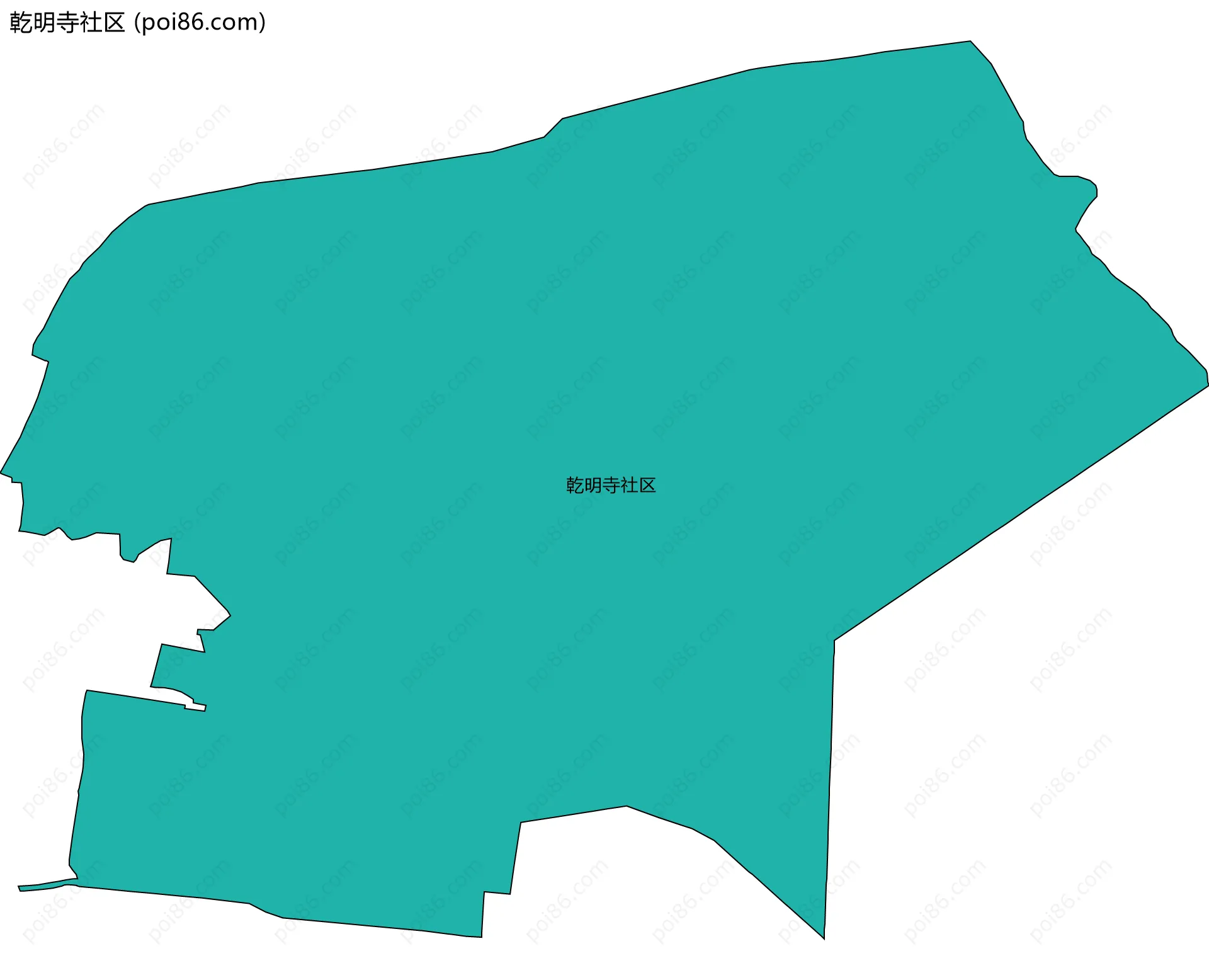 乾明寺社区边界地图