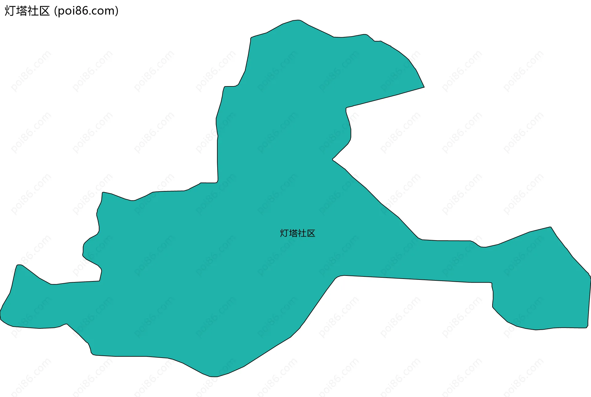 灯塔社区边界地图