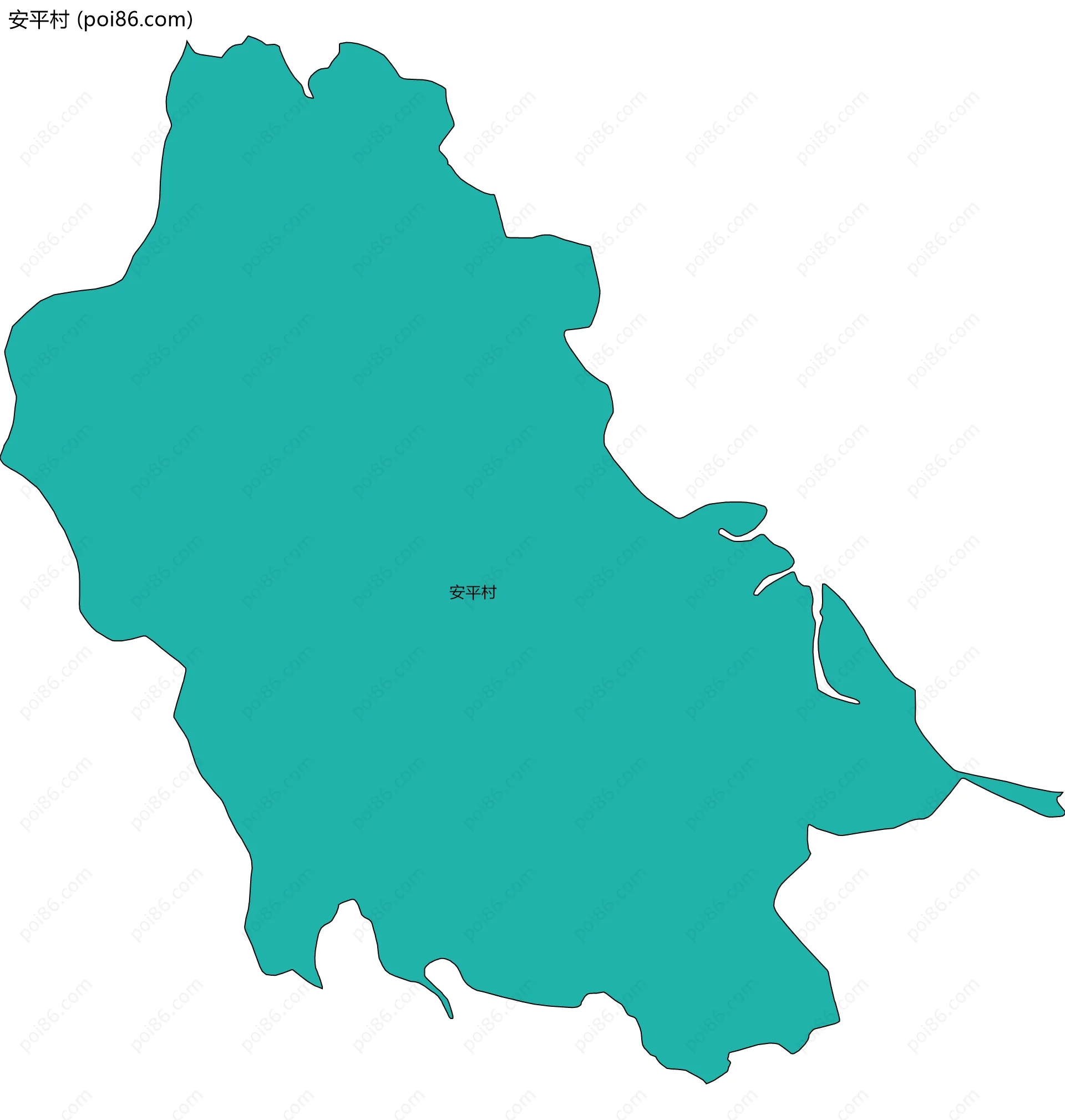 安平村边界地图