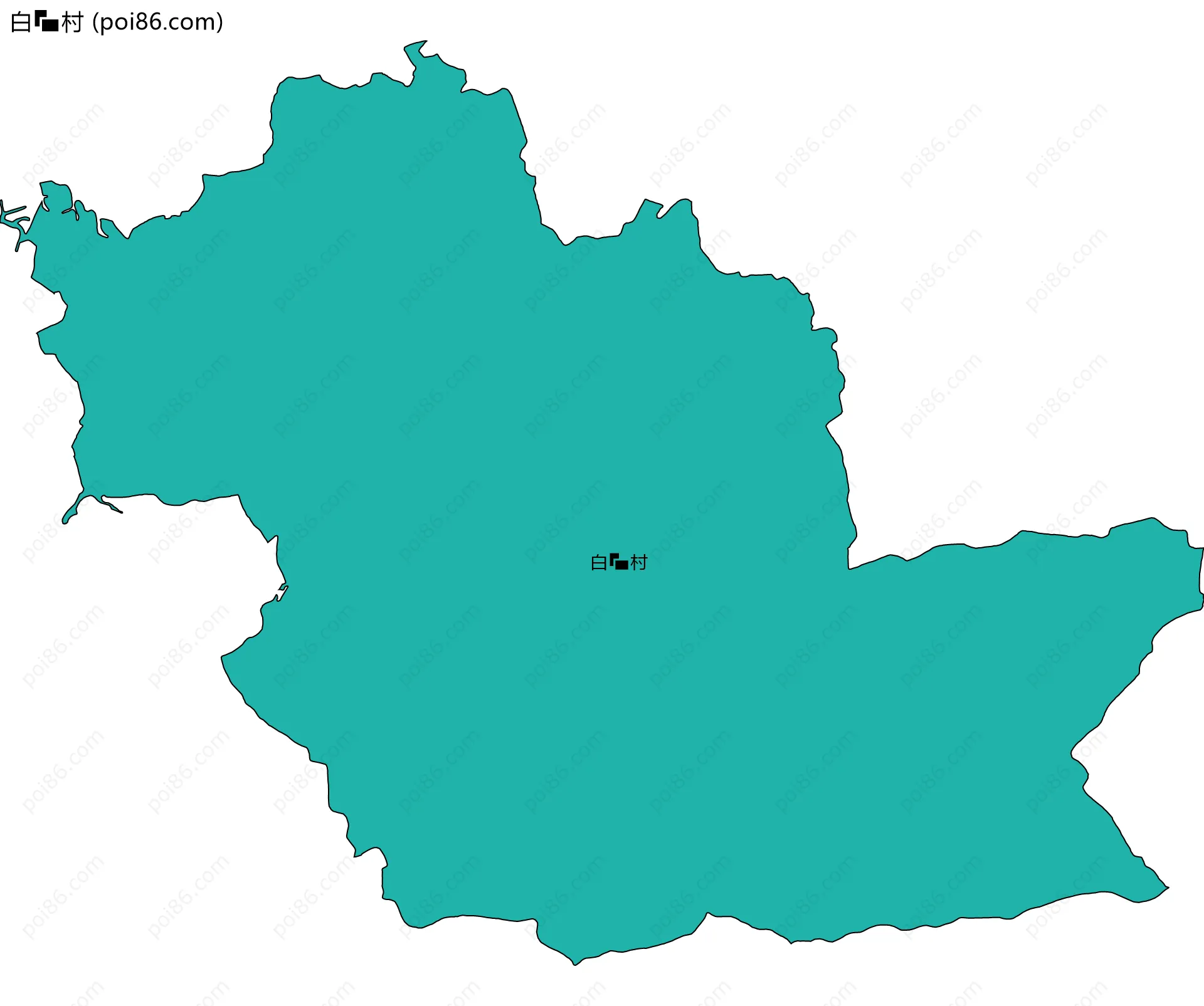 白村边界地图