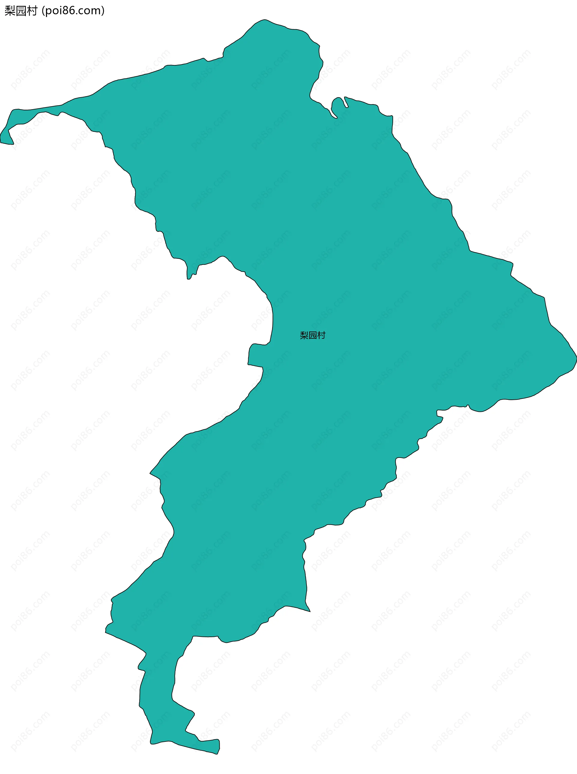 梨园村边界地图