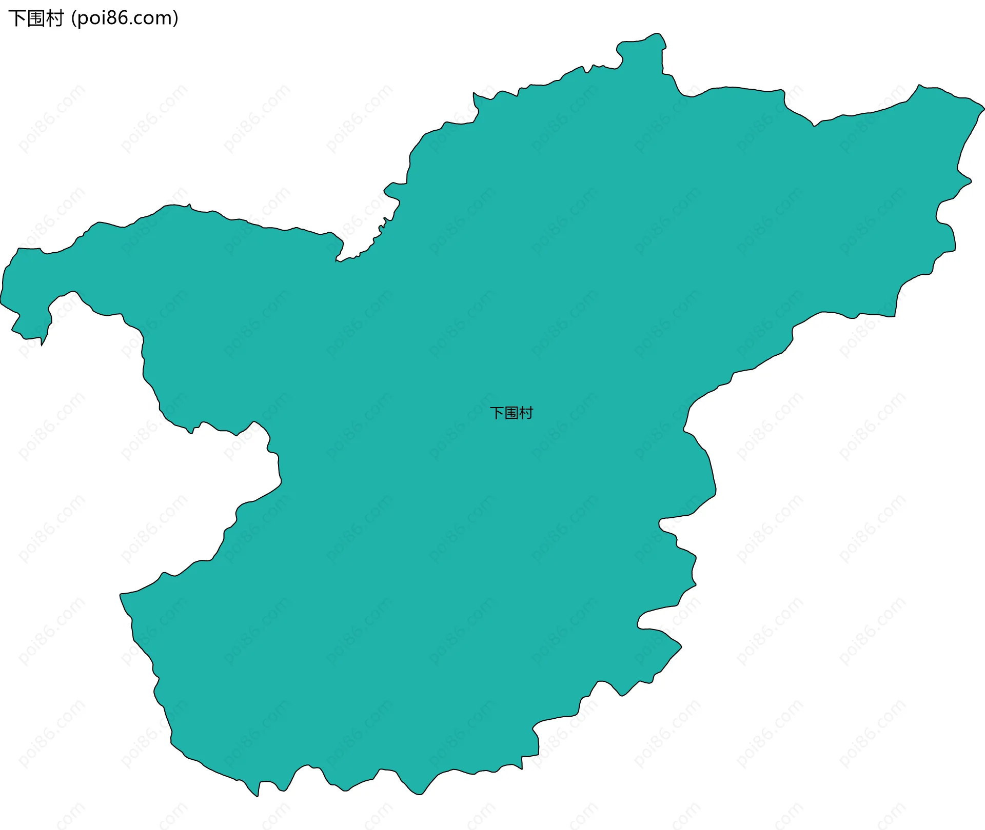 下围村边界地图