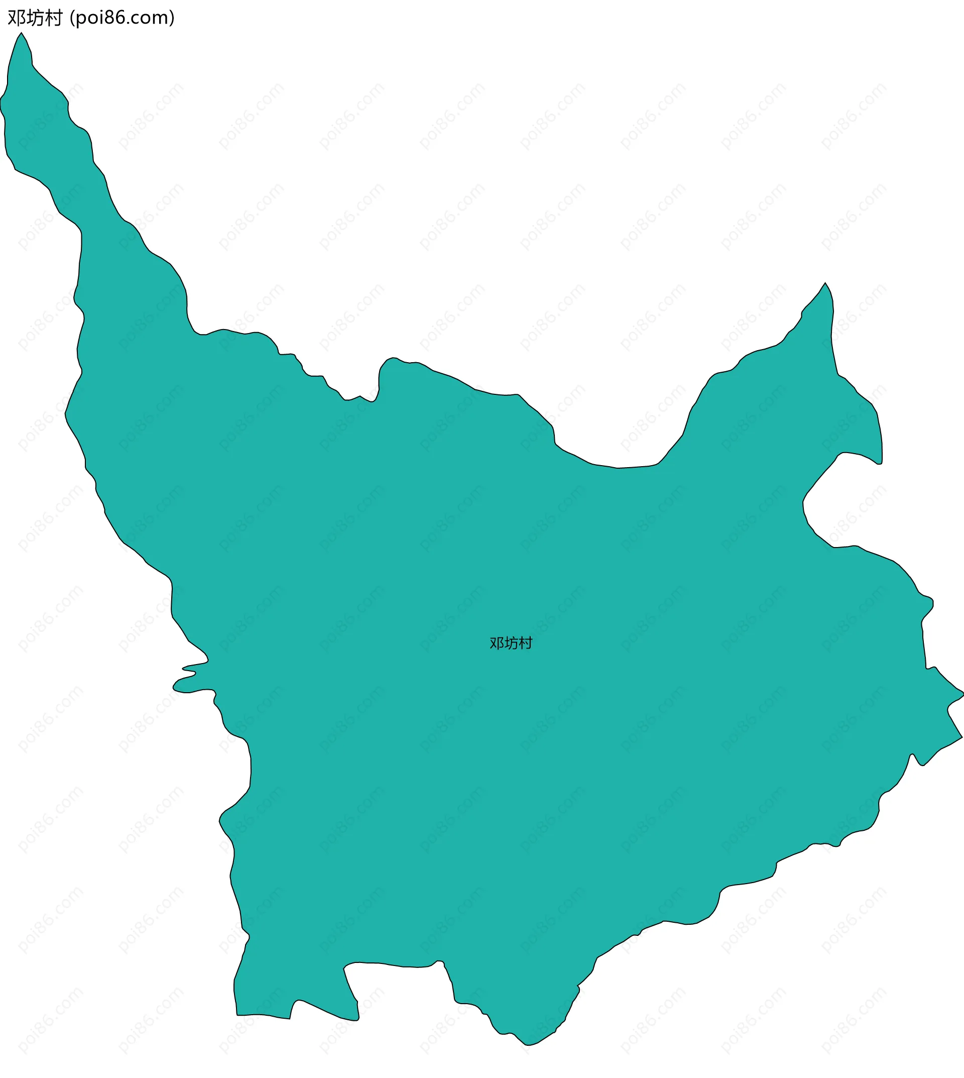 邓坊村边界地图