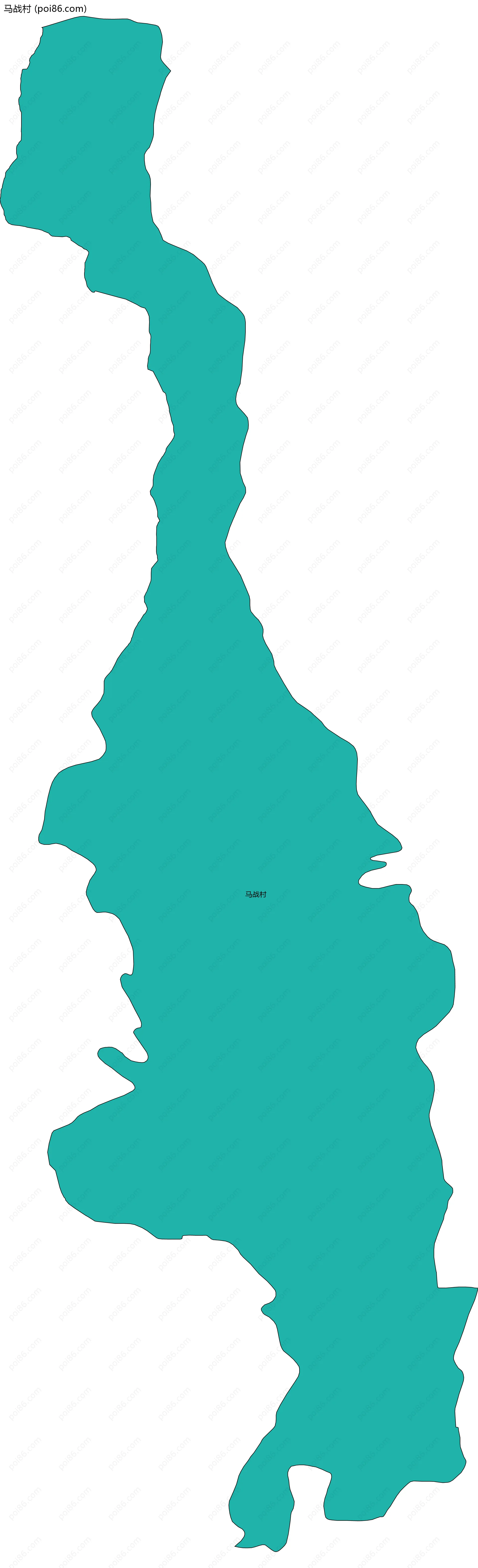 马战村边界地图