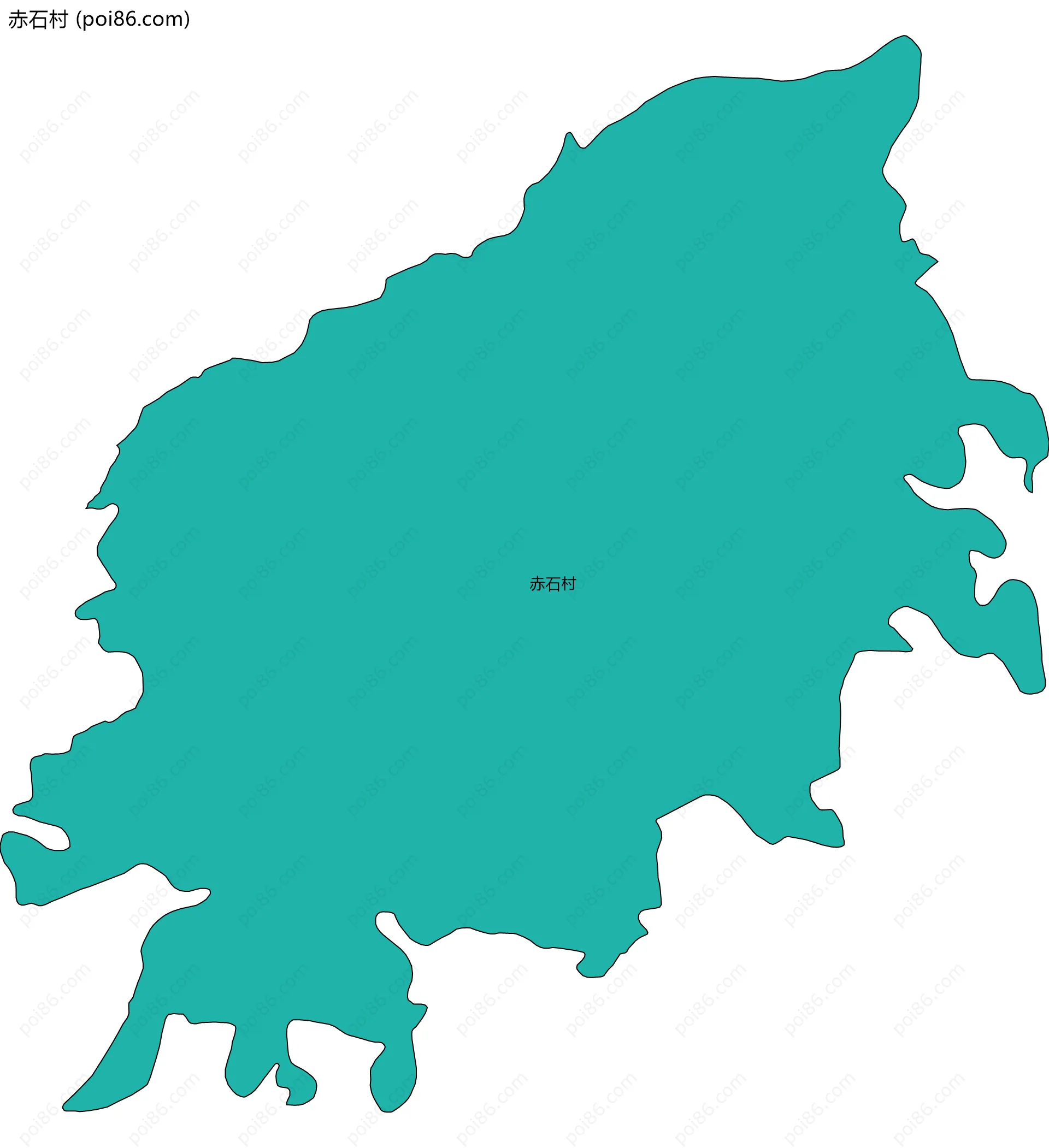 赤石村边界地图