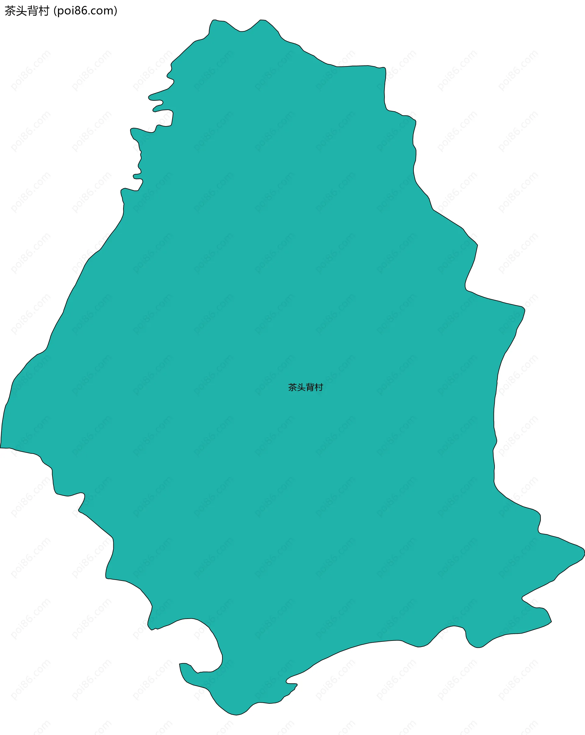 茶头背村边界地图