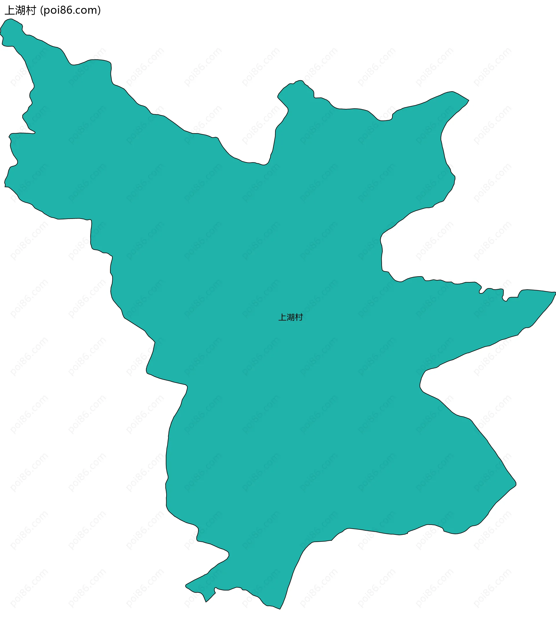 上湖村边界地图