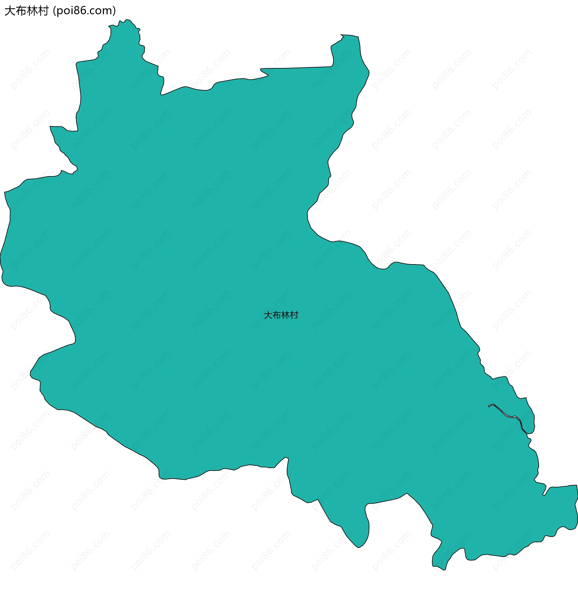 大布林村边界地图
