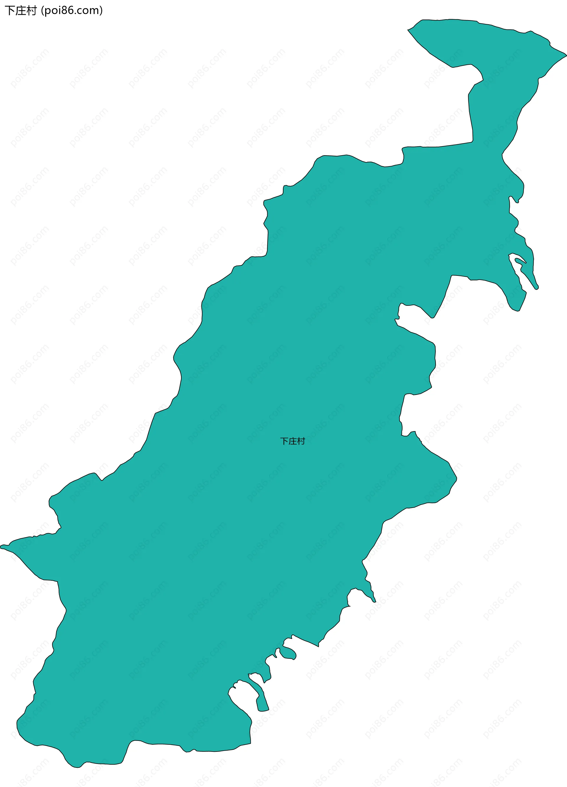 下庄村边界地图