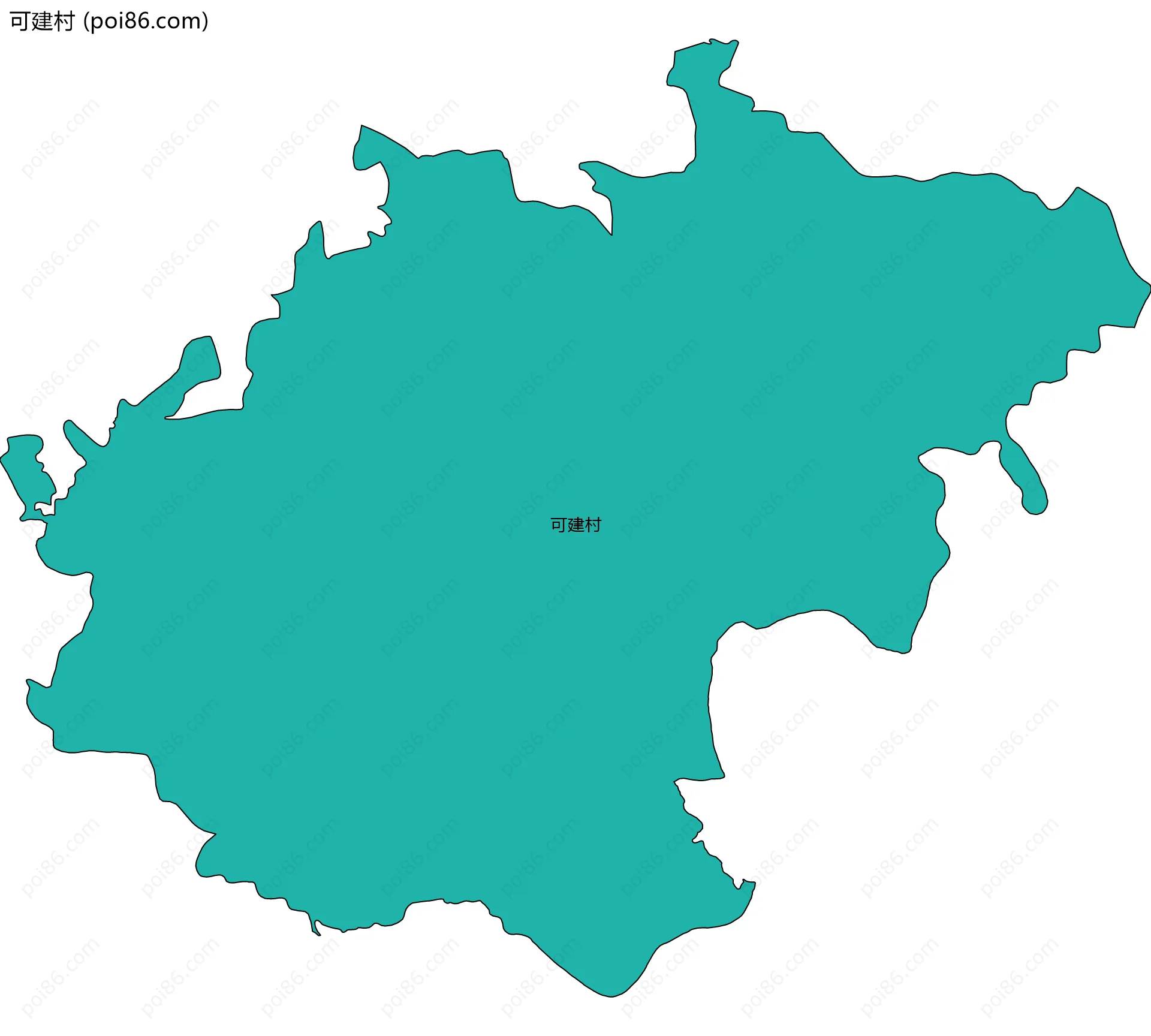 可建村边界地图