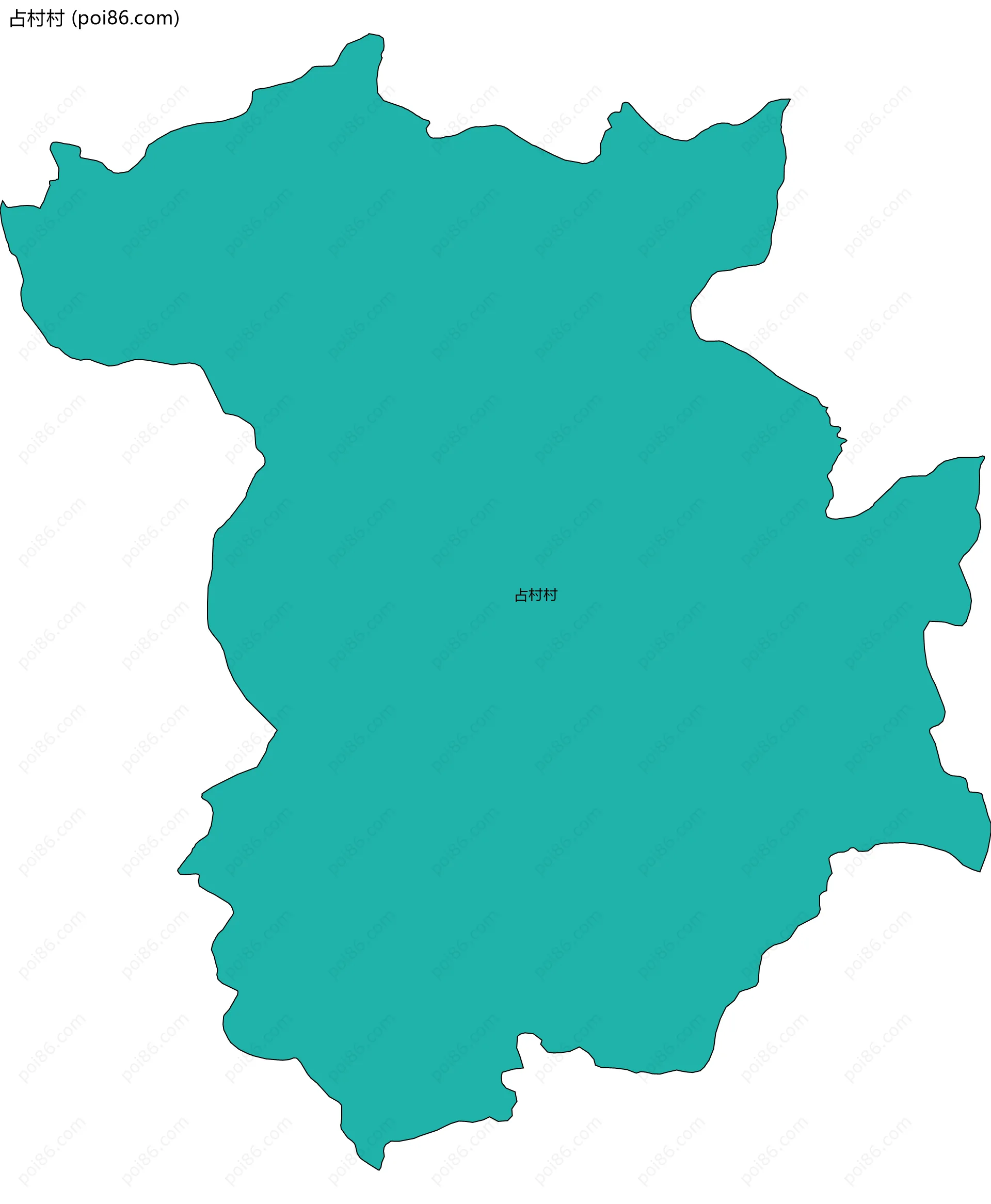 占村村边界地图