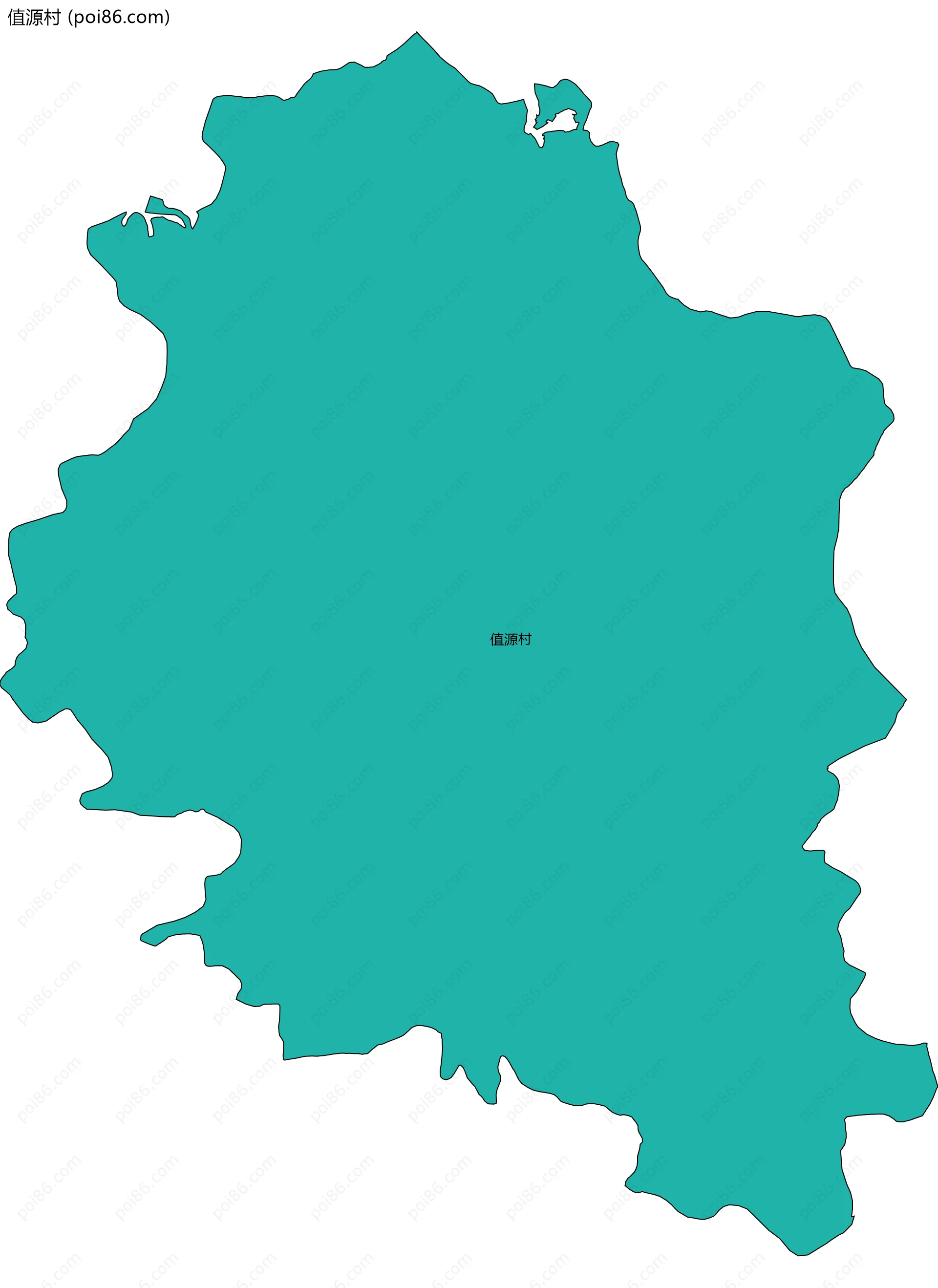 值源村边界地图