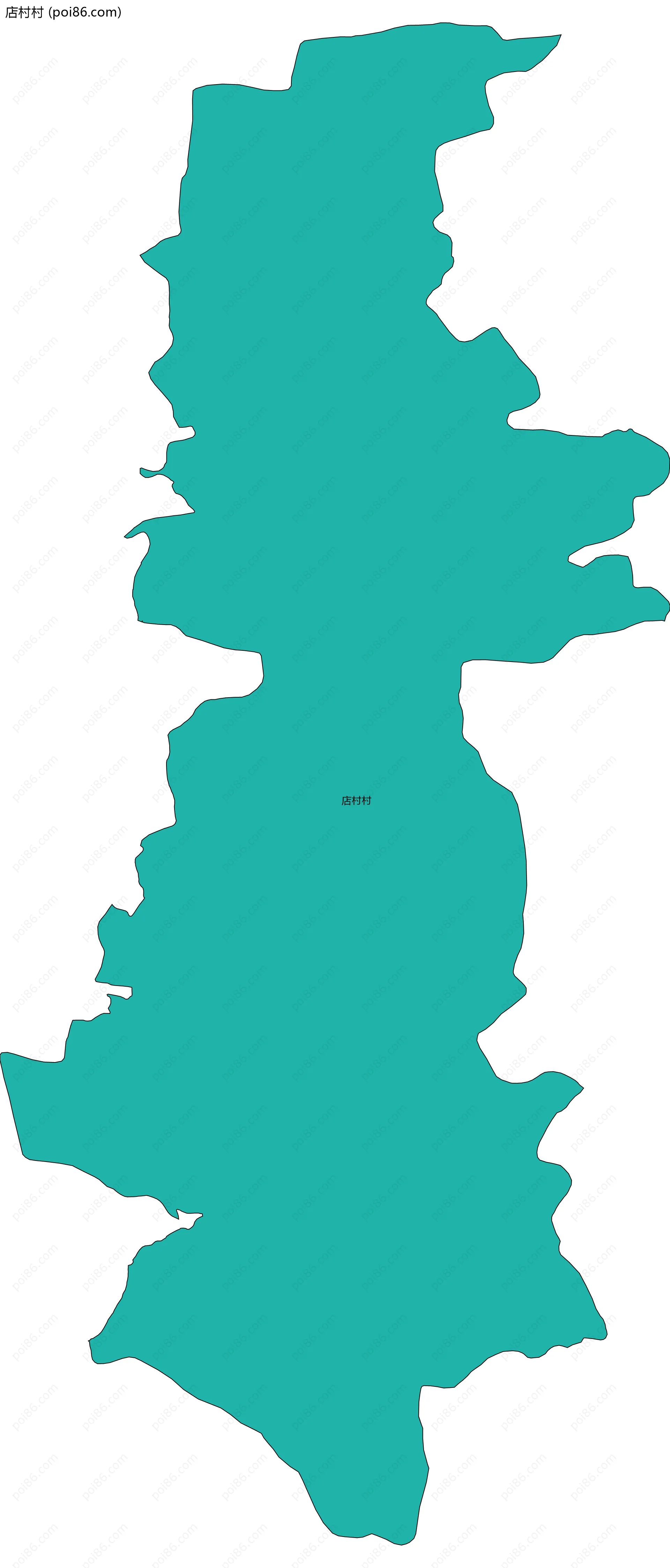 店村村边界地图