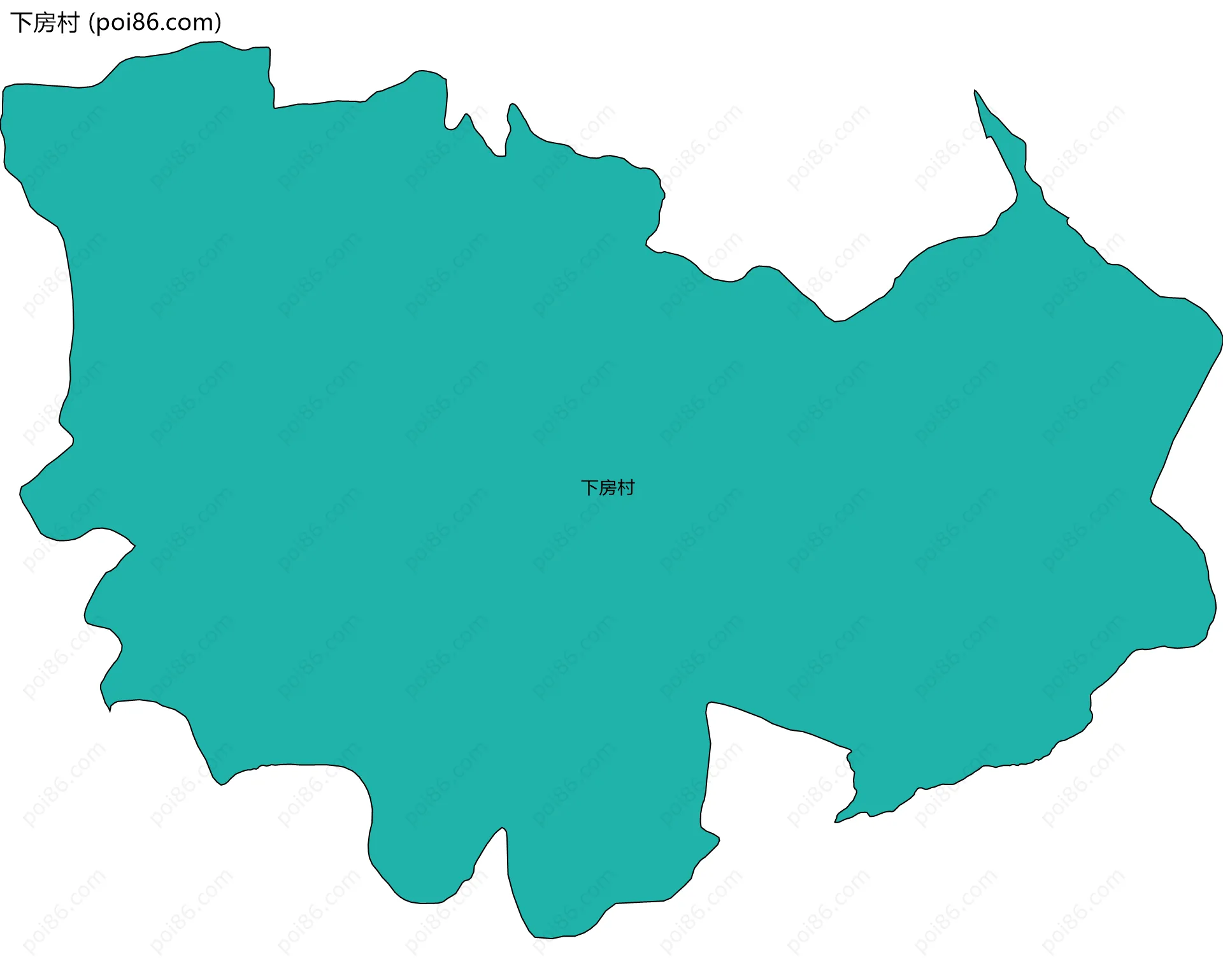下房村边界地图