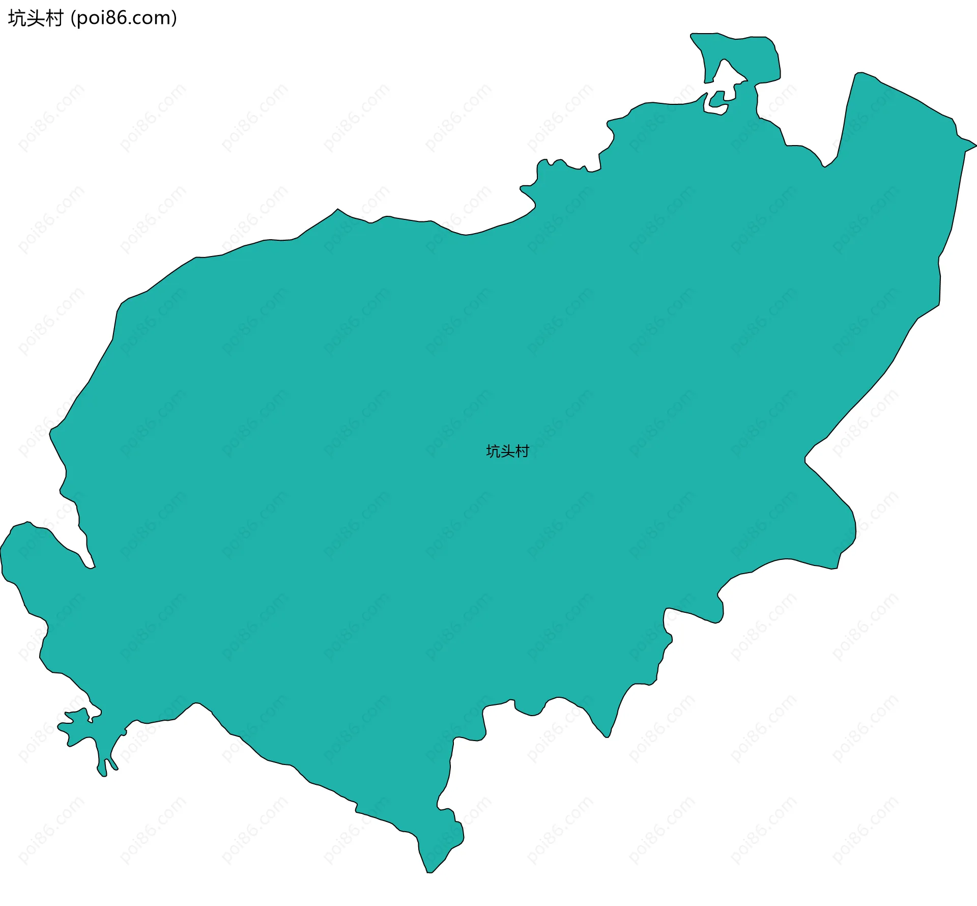 坑头村边界地图
