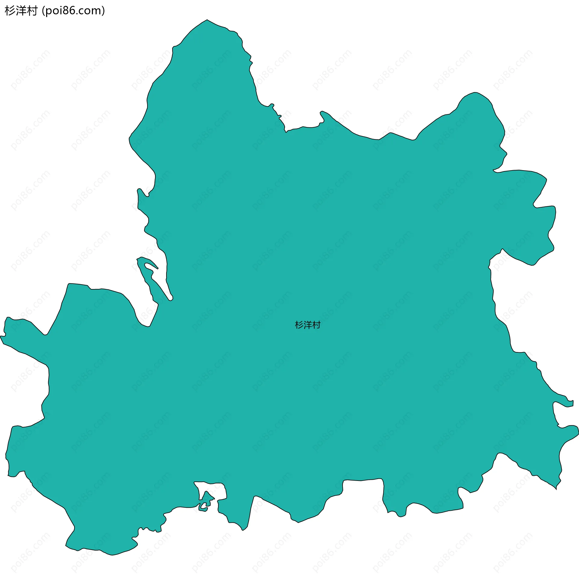 杉洋村边界地图