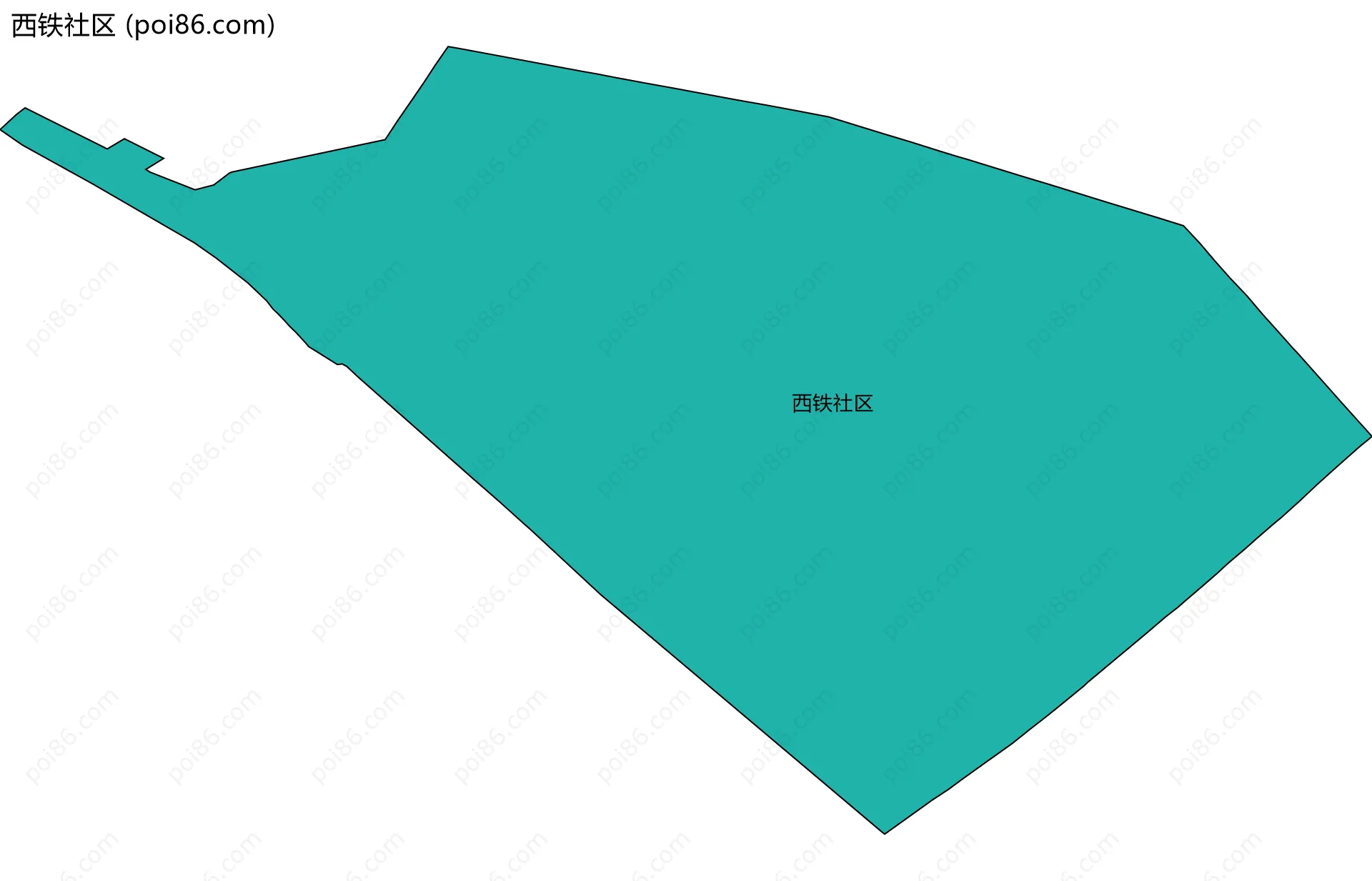 西铁社区边界地图