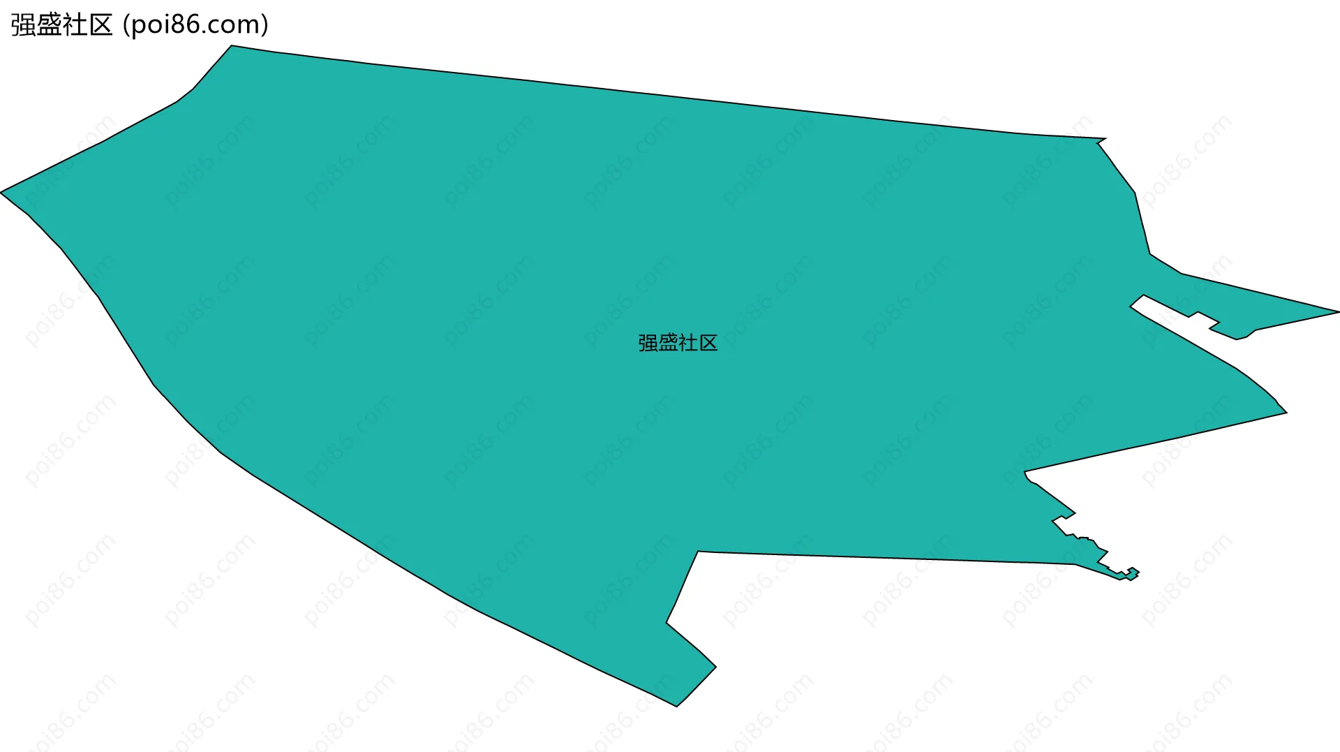 强盛社区边界地图