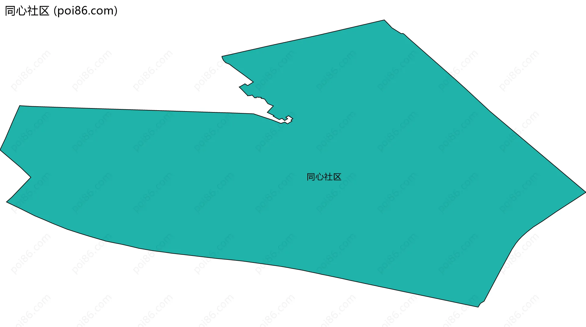 同心社区边界地图