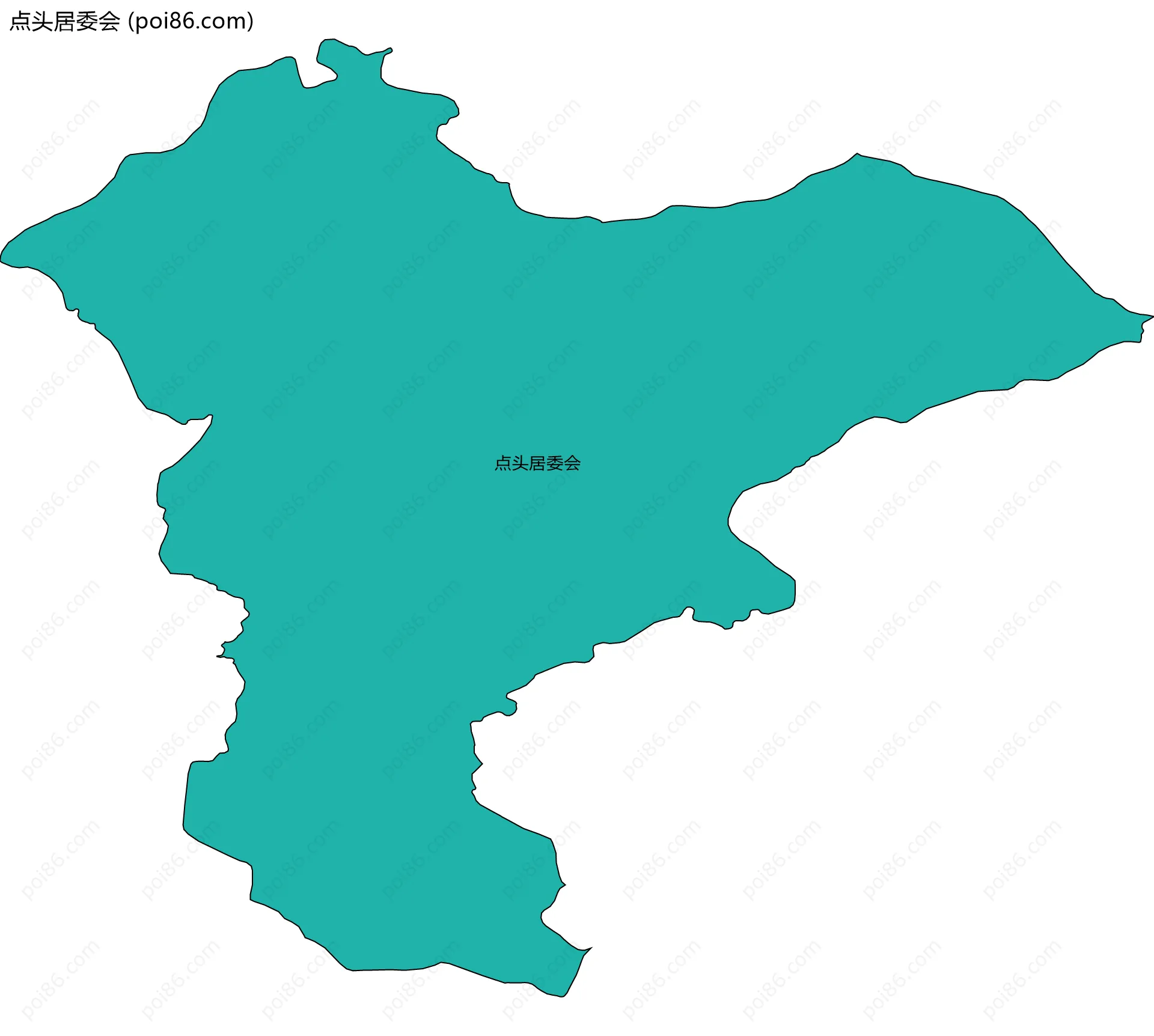 点头居委会边界地图