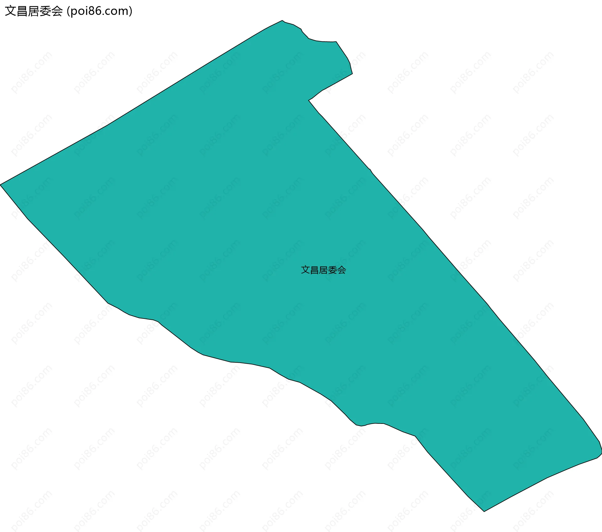 文昌居委会边界地图