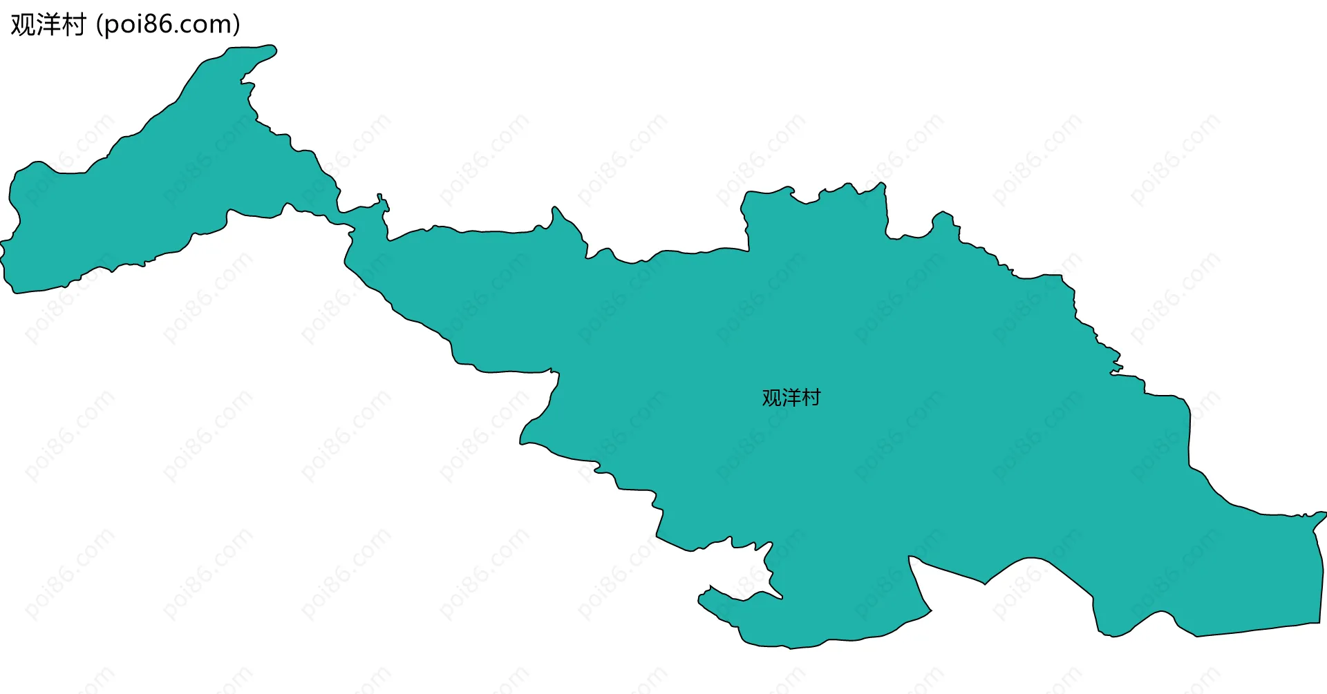 观洋村边界地图