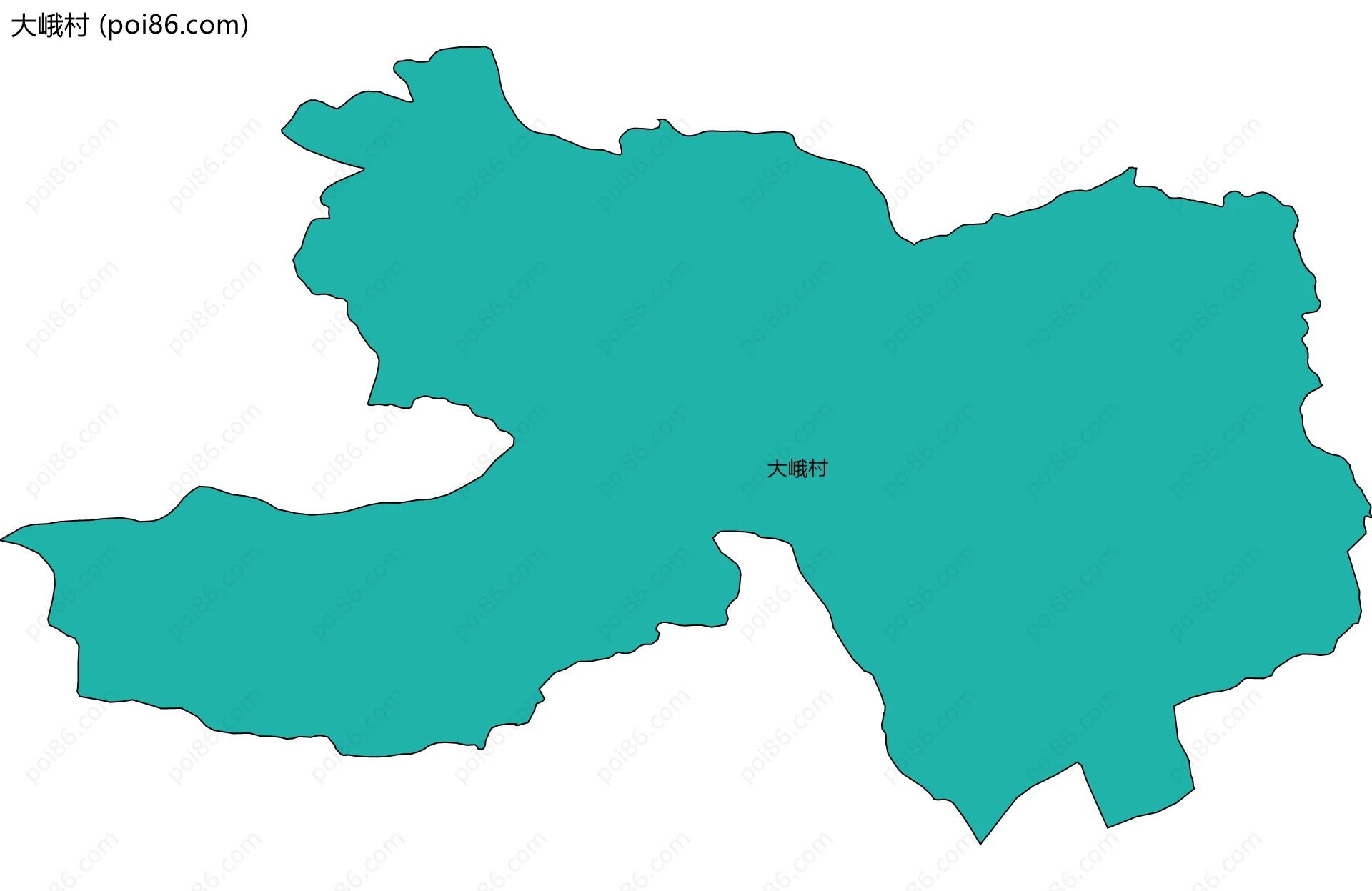 大峨村边界地图