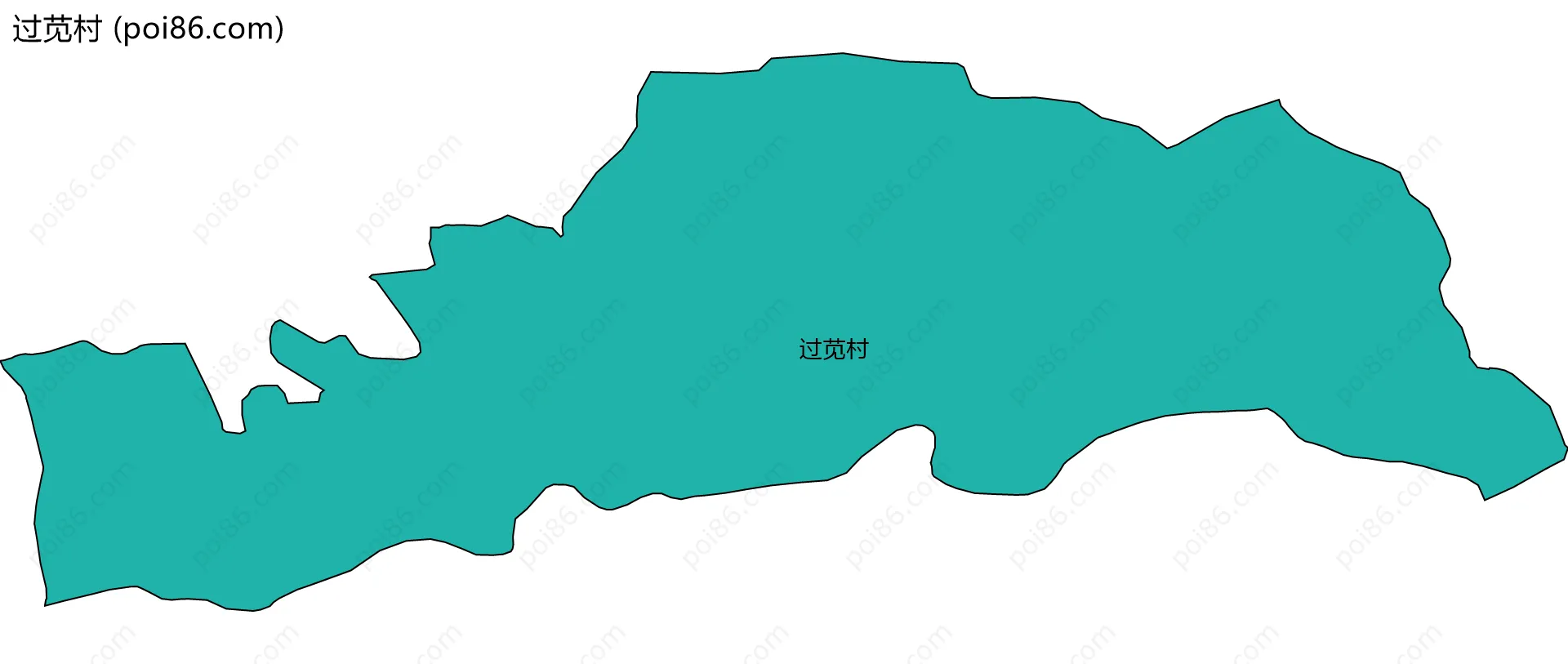 过苋村边界地图