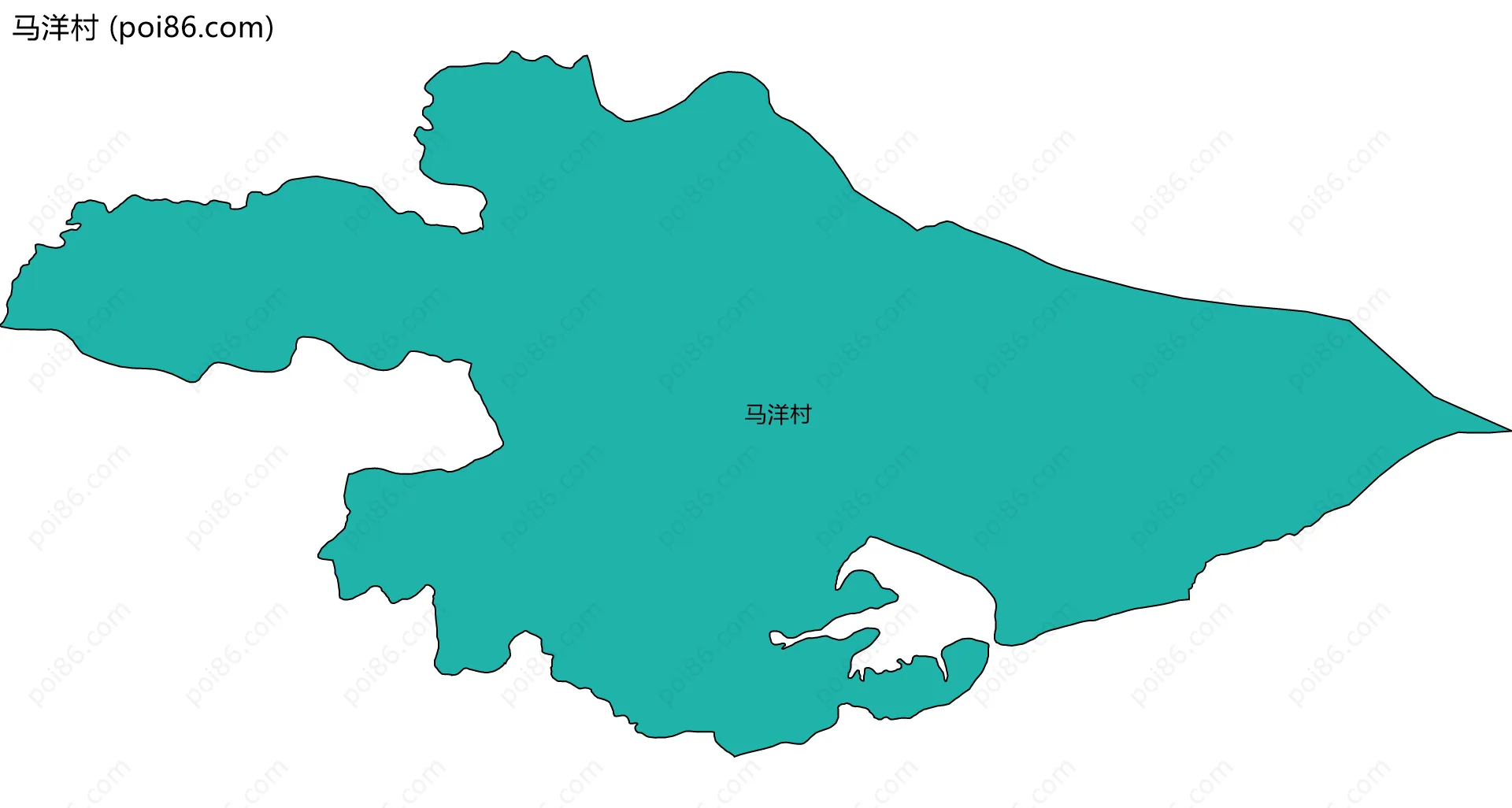 马洋村边界地图