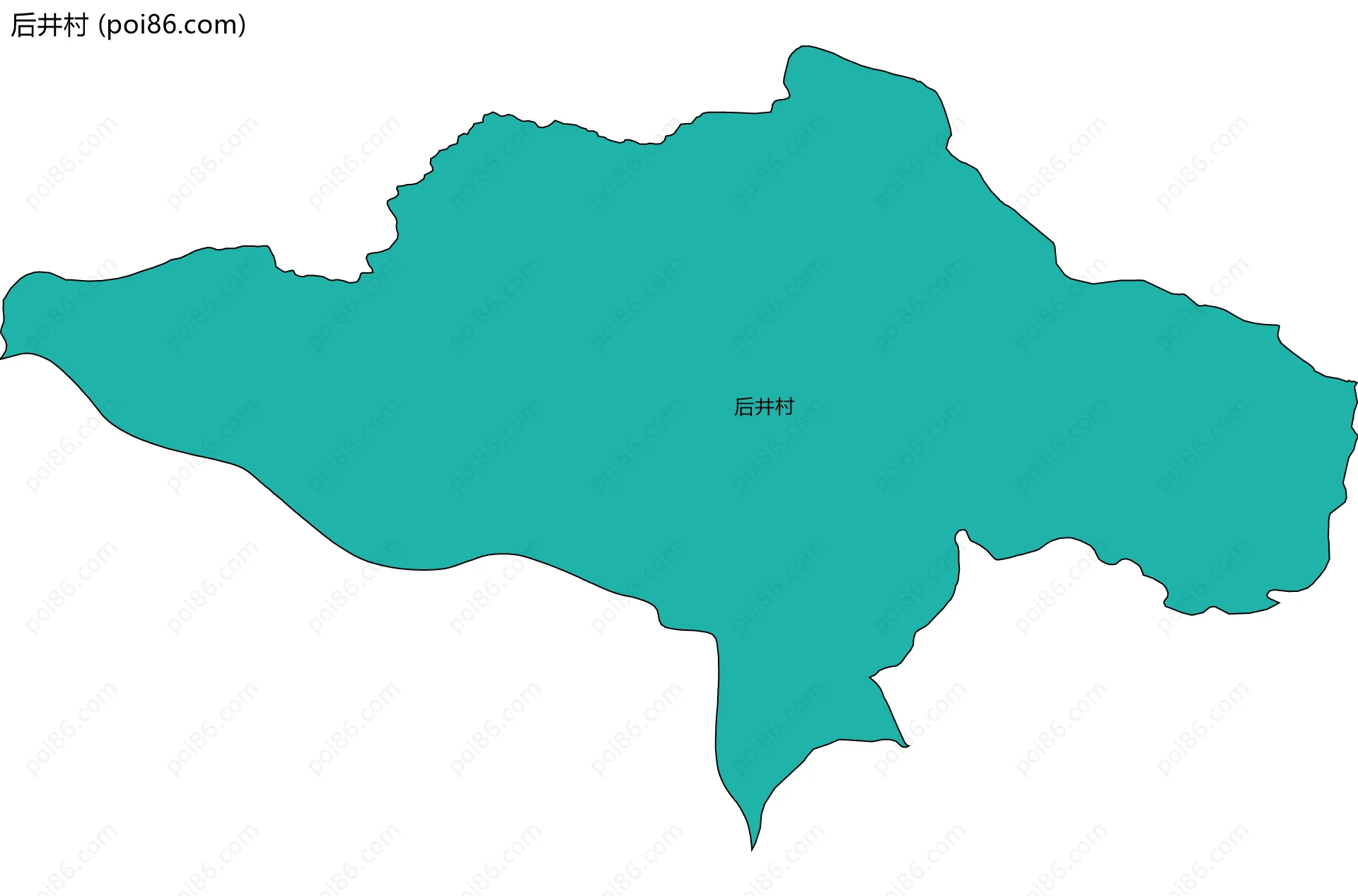 后井村边界地图