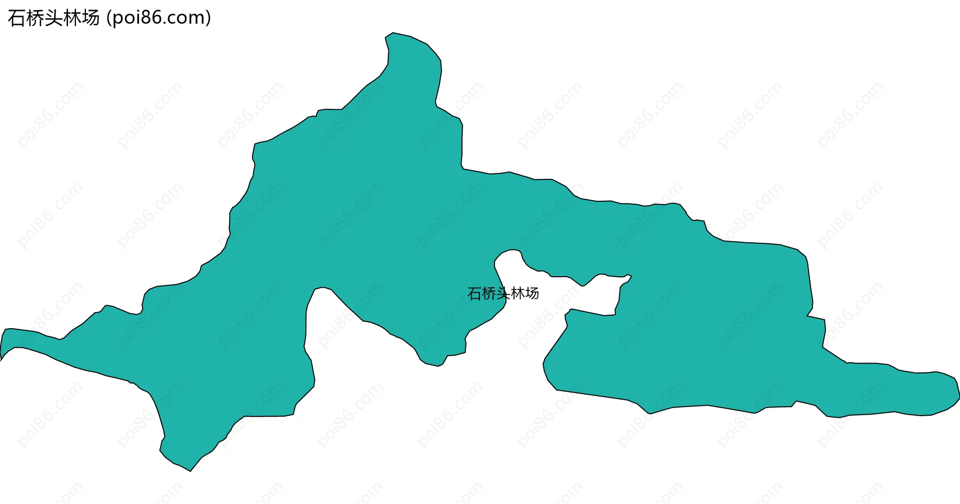 石桥头林场边界地图