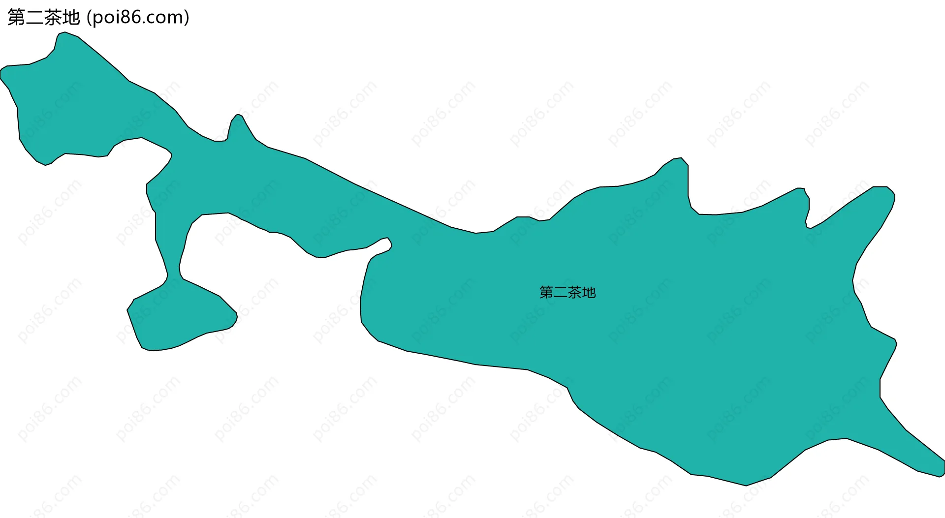 第二茶地边界地图