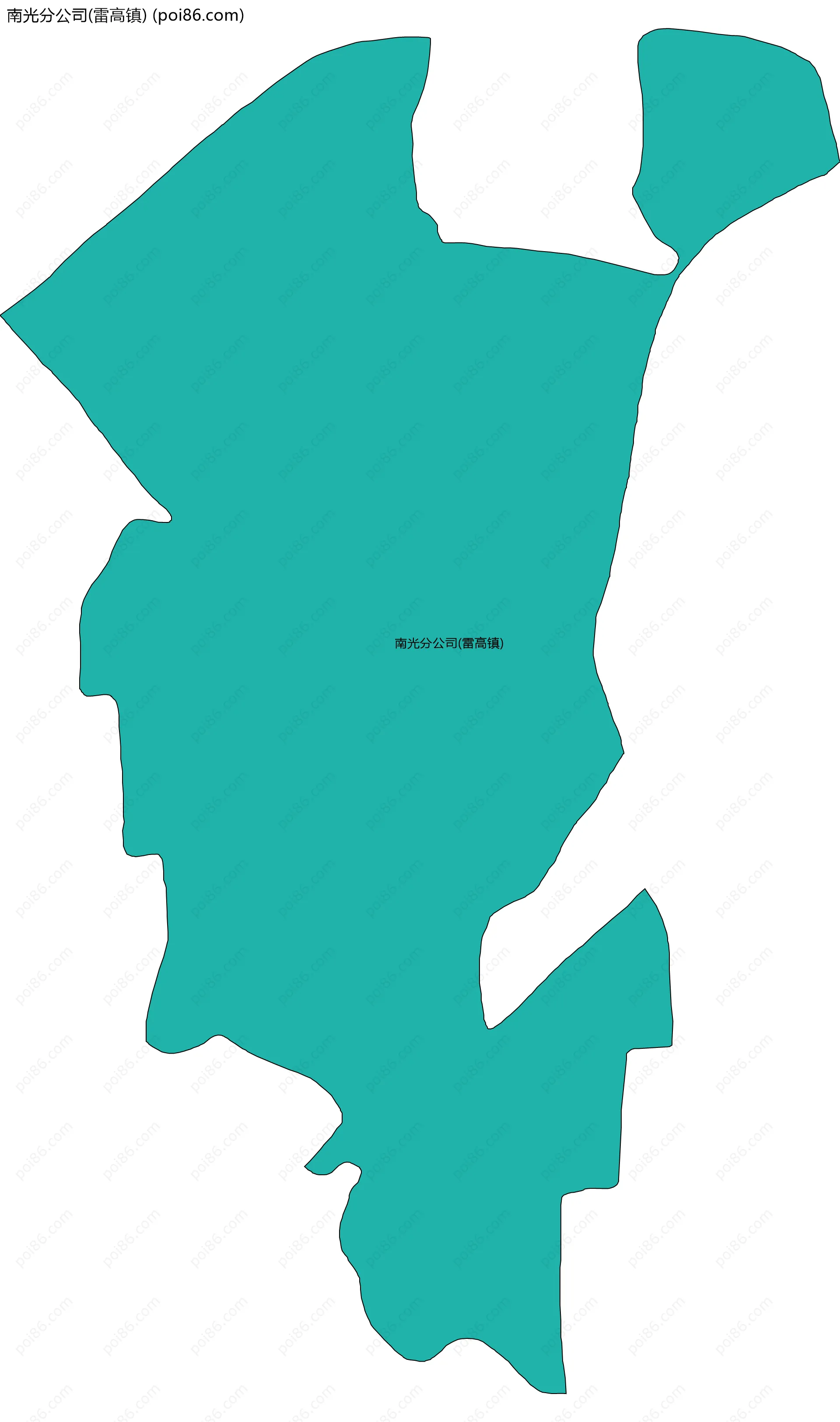 南光分公司(雷高镇)边界地图
