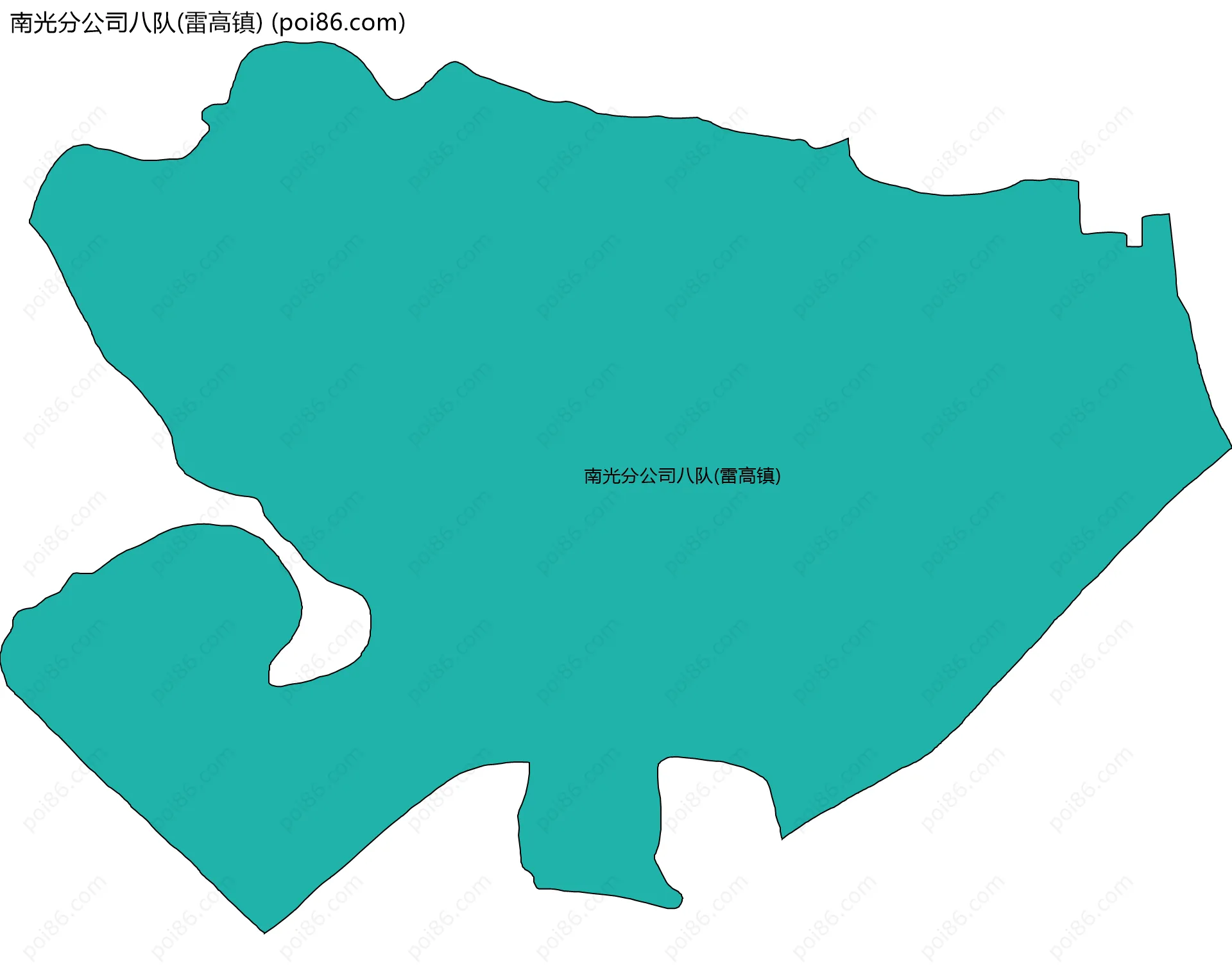 南光分公司八队(雷高镇)边界地图