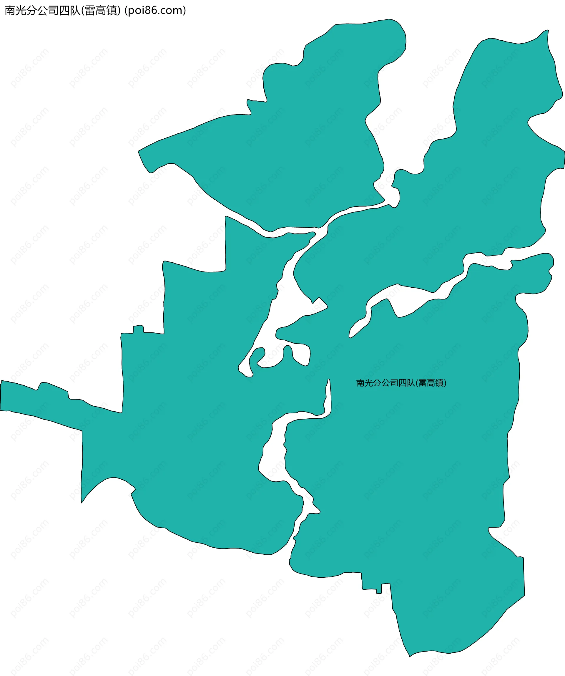 南光分公司四队(雷高镇)边界地图