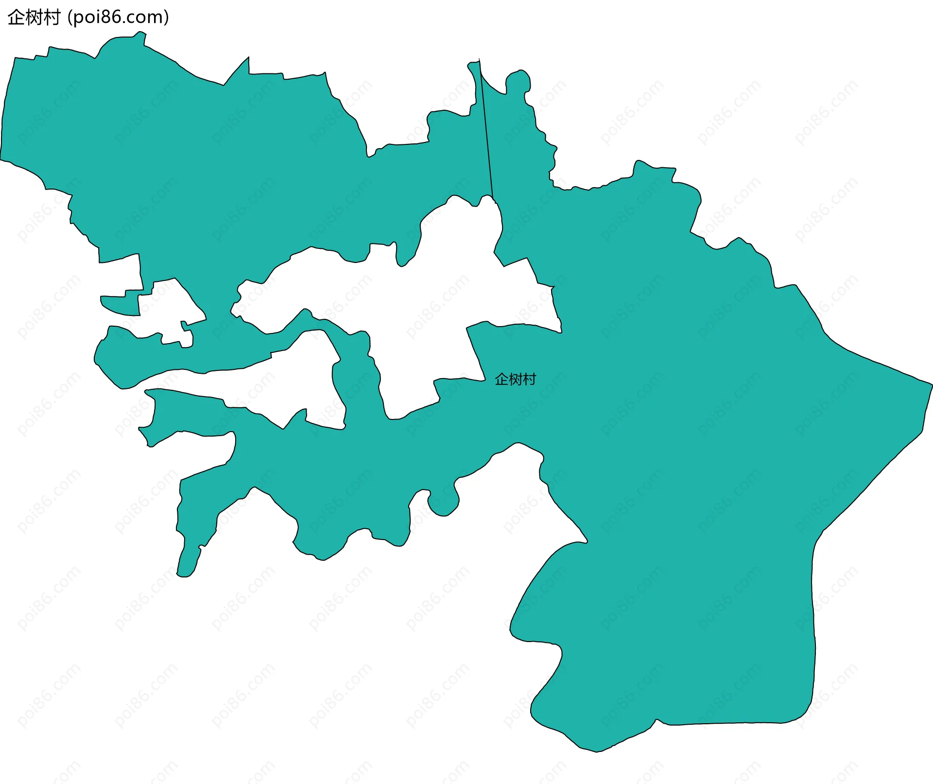 企树村边界地图