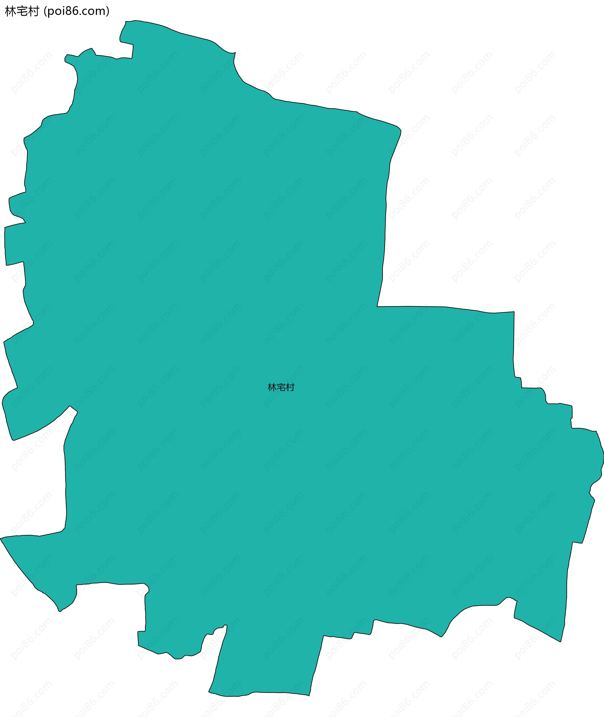 林宅村边界地图