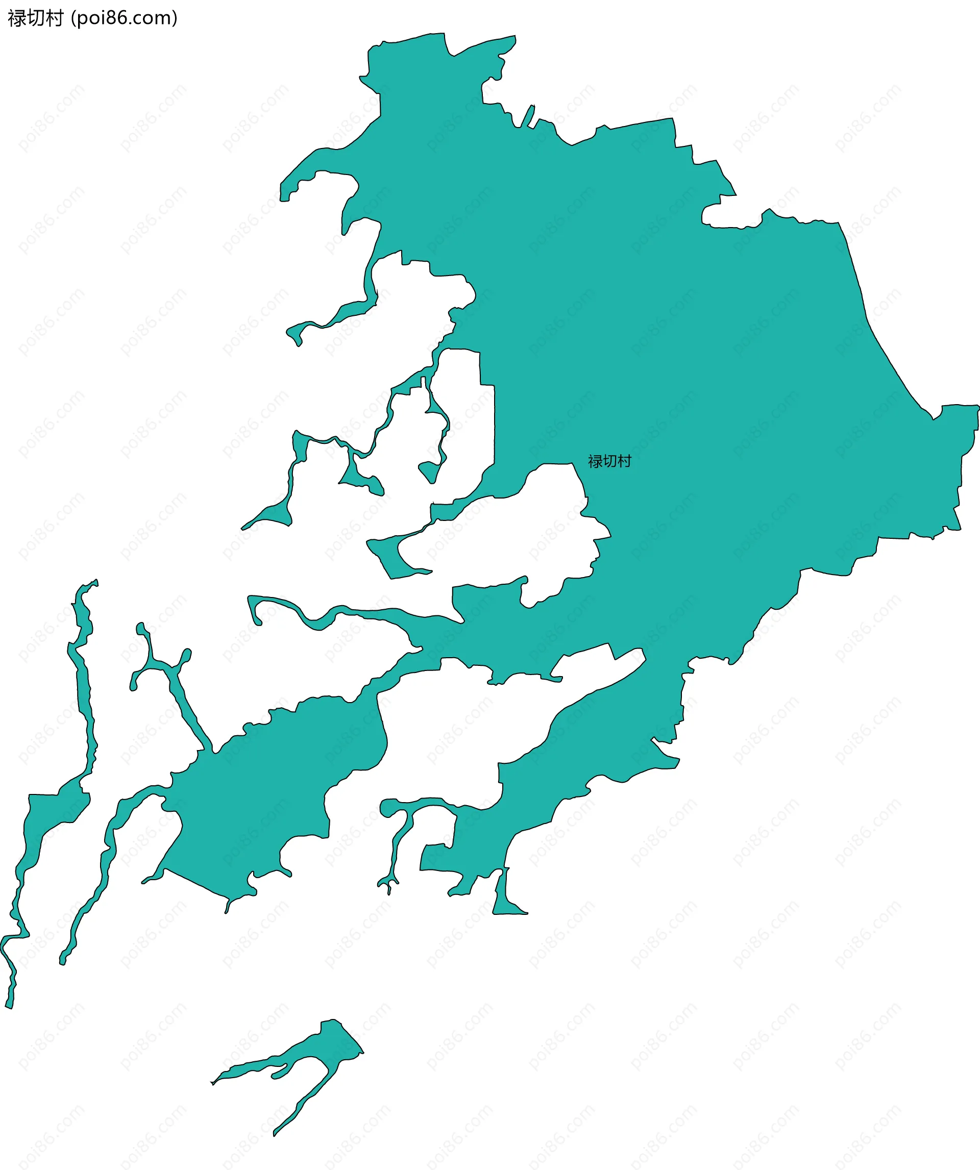 禄切村边界地图