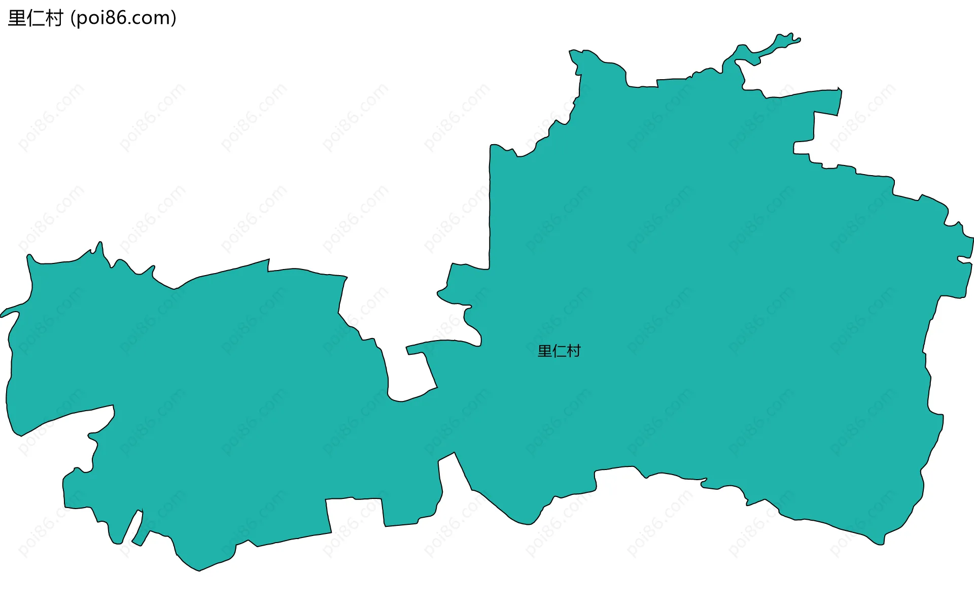 里仁村边界地图