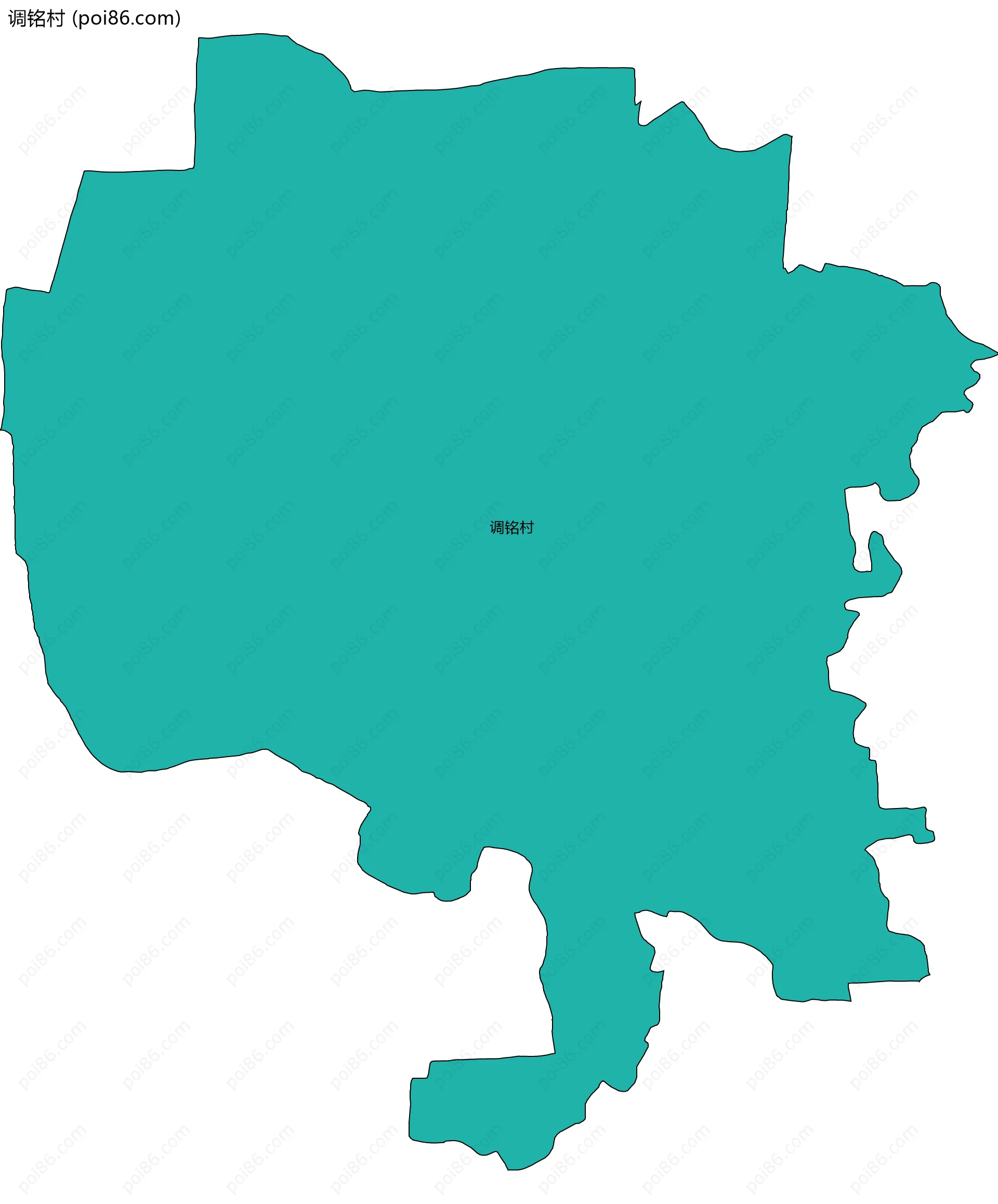 调铭村边界地图