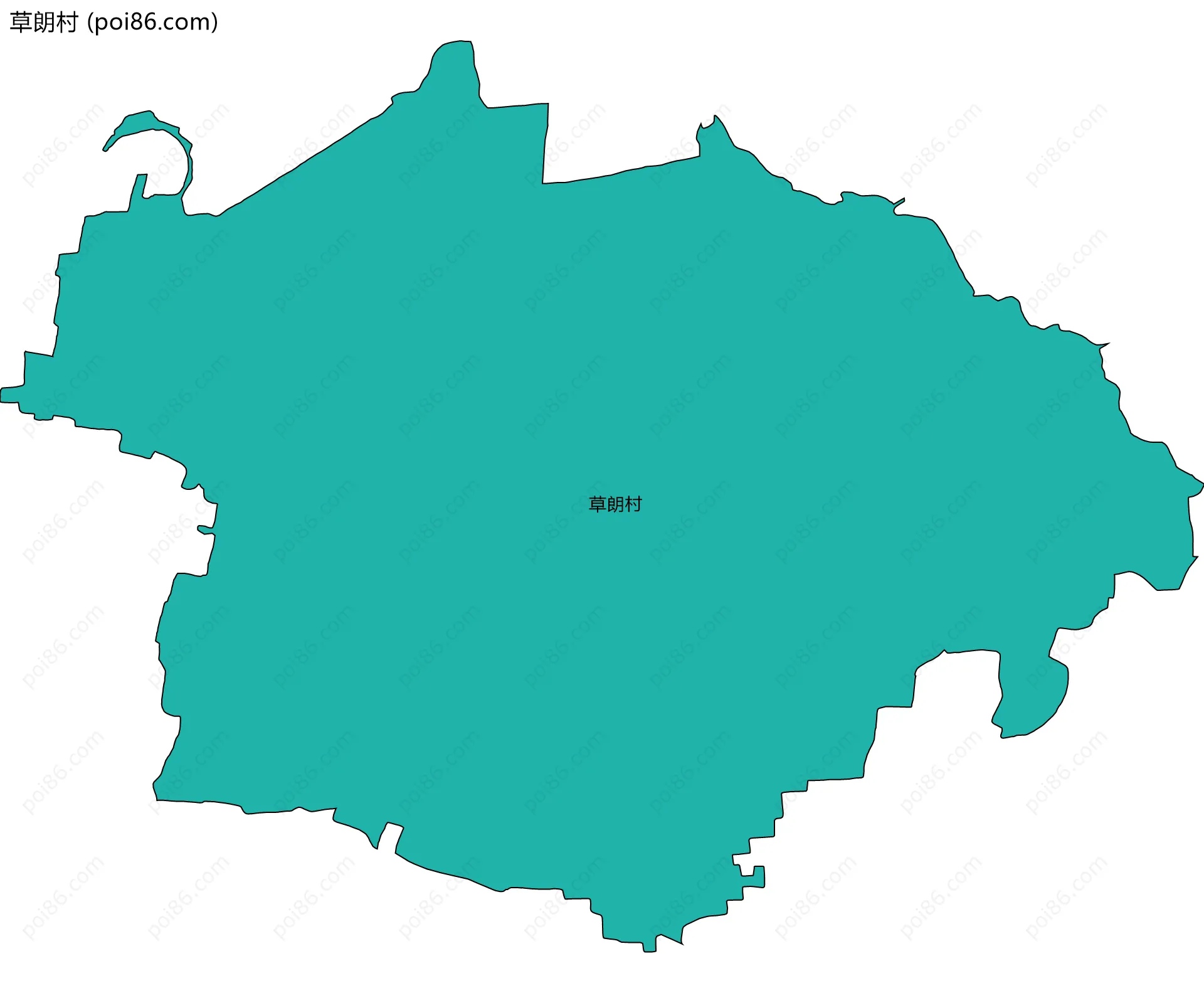 草朗村边界地图