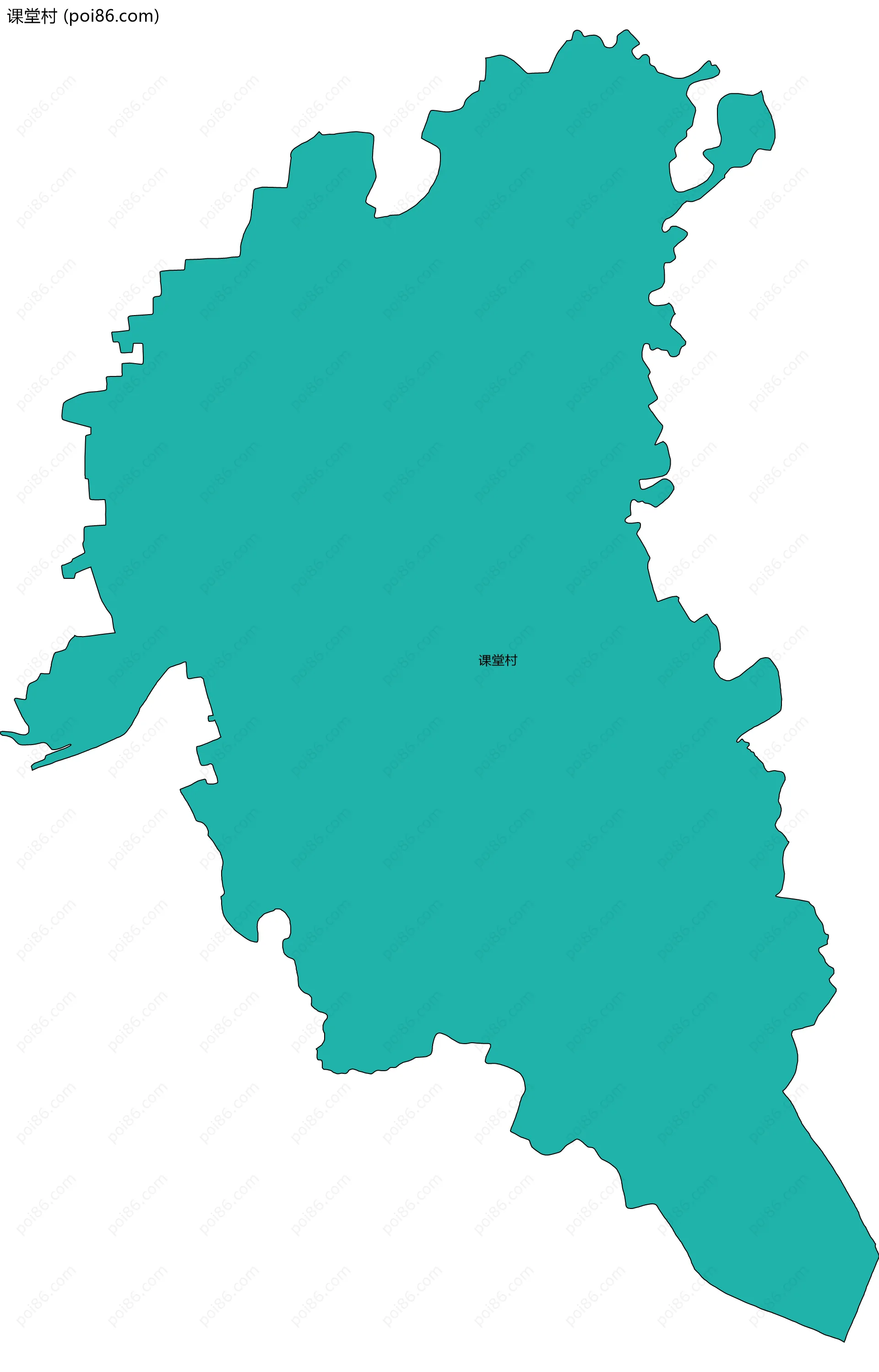 课堂村边界地图