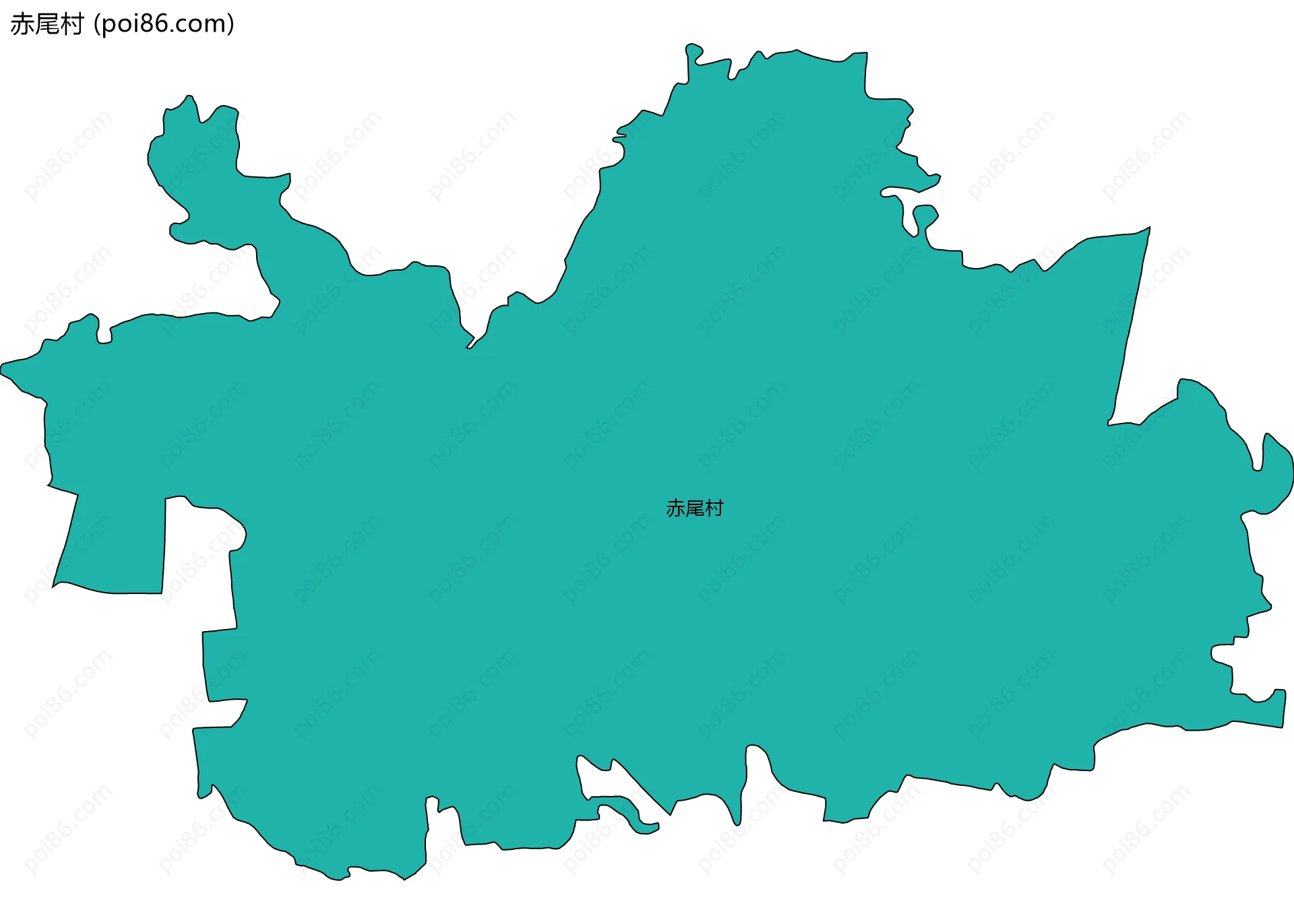 赤尾村边界地图