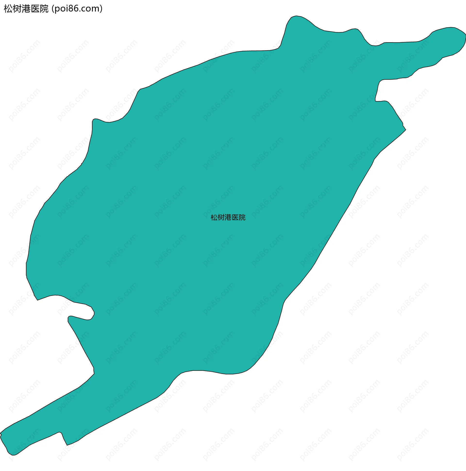 松树港医院边界地图