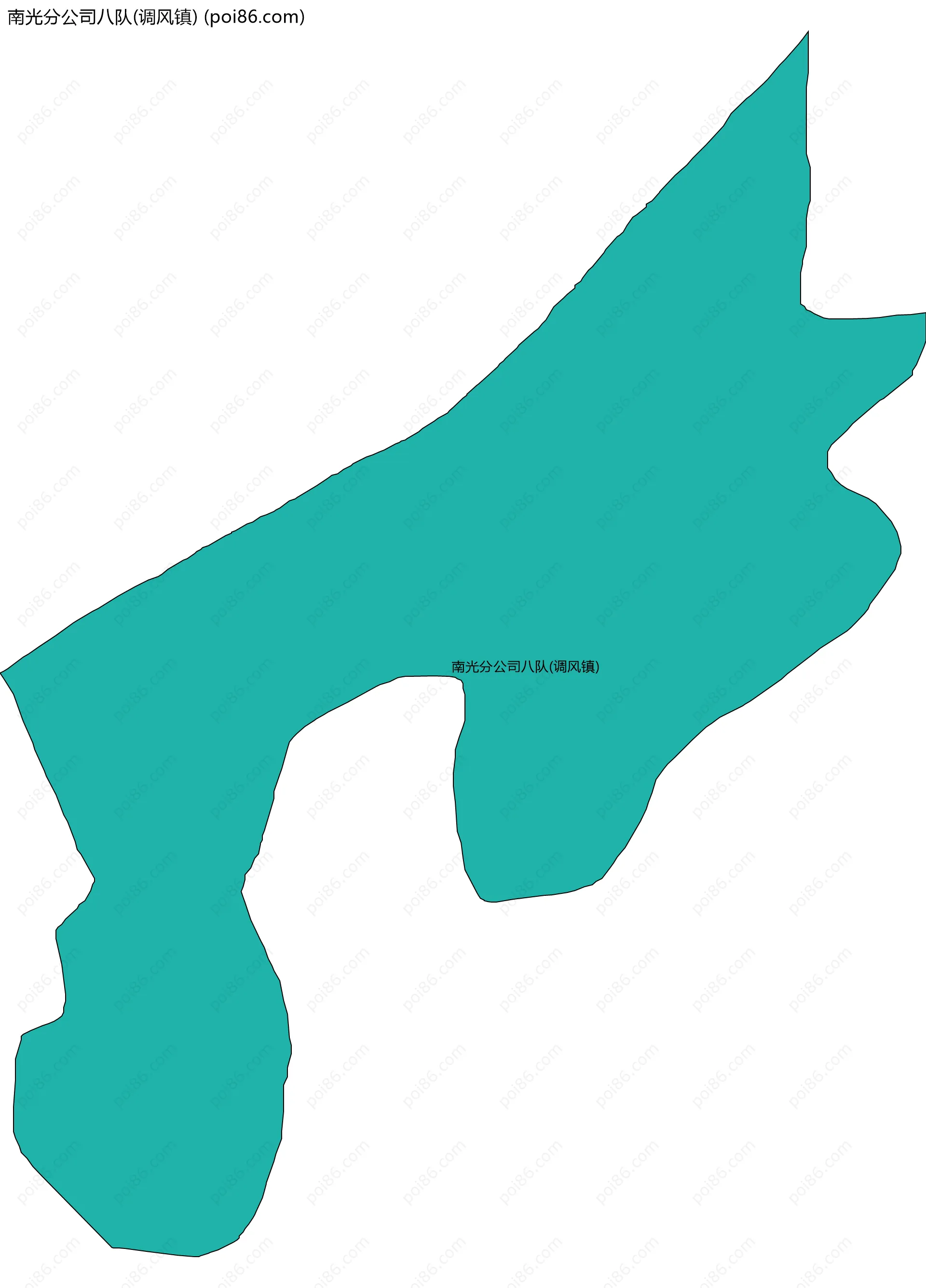 南光分公司八队(调风镇)边界地图