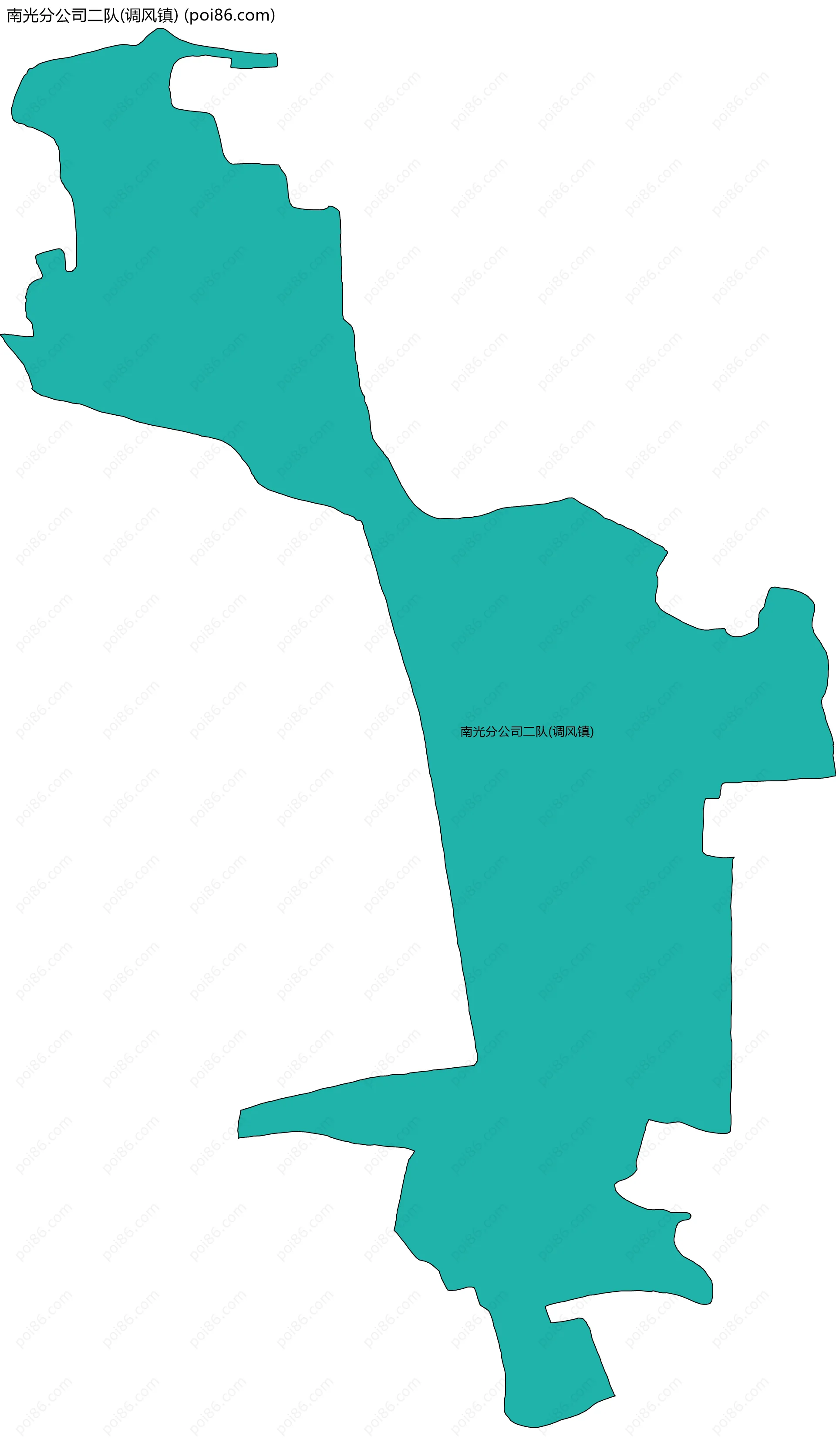 南光分公司二队(调风镇)边界地图