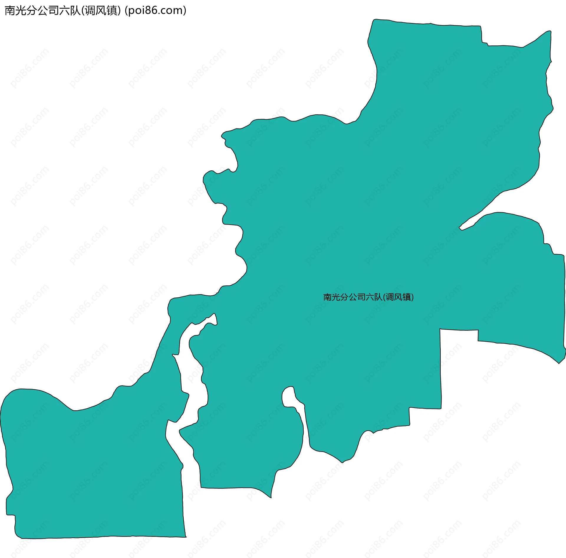 南光分公司六队(调风镇)边界地图